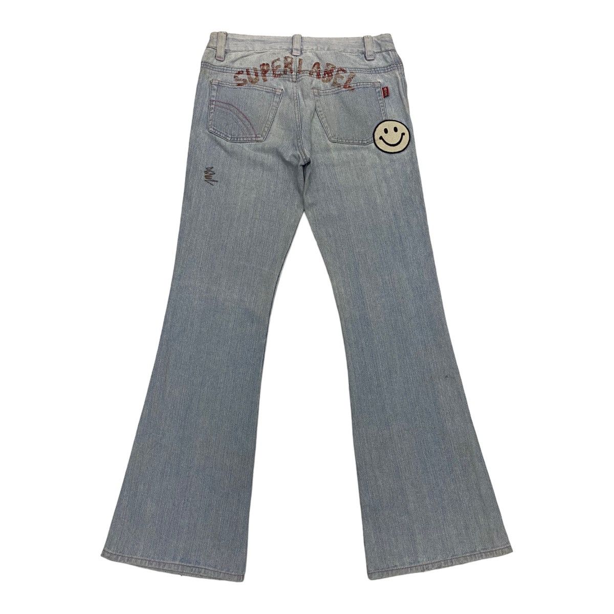 Angel Blue HYSTERIC GLAMOUR 1990s ANGEl BLUE DENIM RARE DESIGN FLARED Size US 28 / EU 44 - 2 Thumbnail