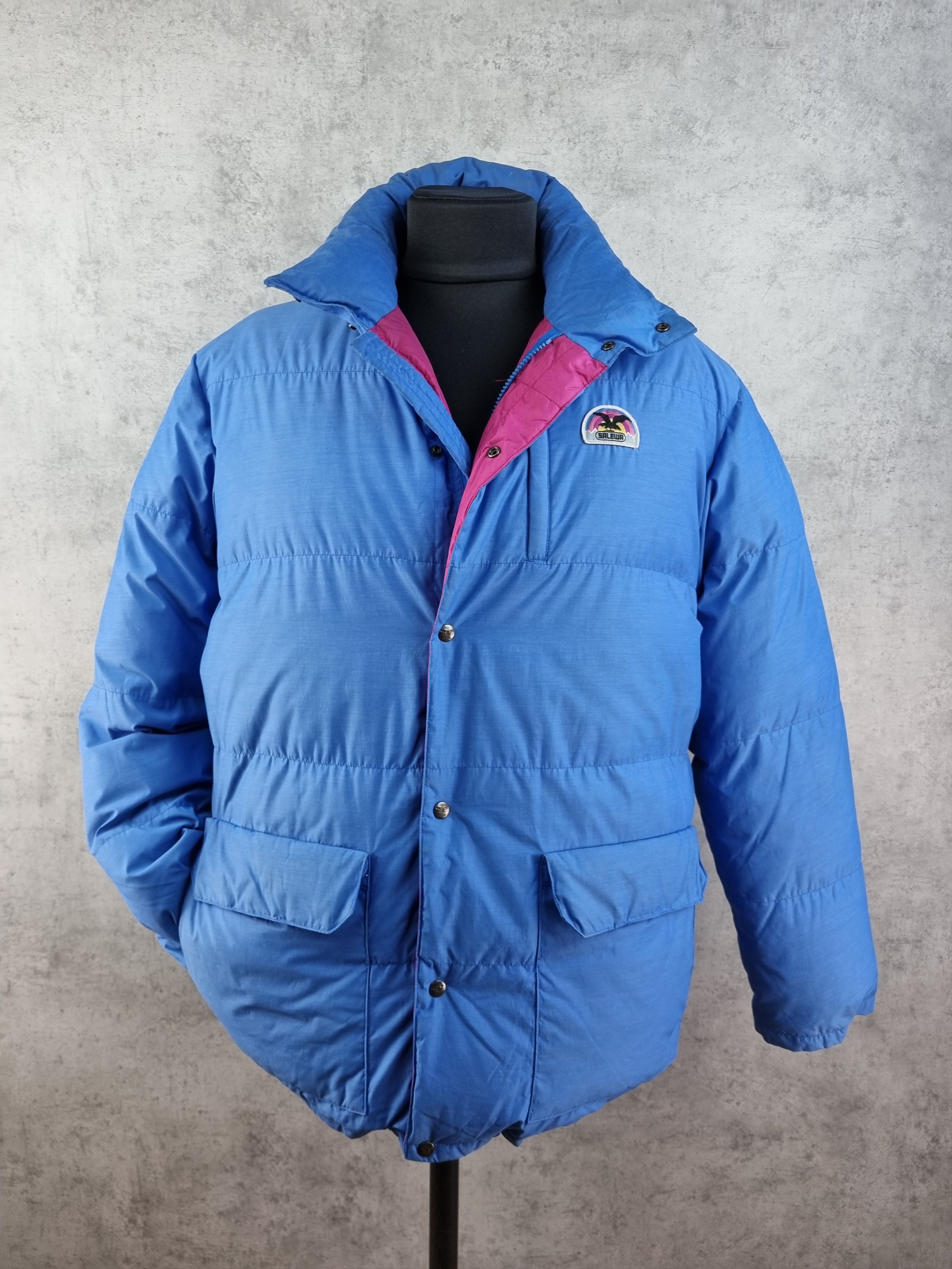 Vintage 80s Vintage SALEWA Down Puffer Jacket THE NORTH FACE style Size US XL / EU 56 / 4 - 1 Thumbnail
