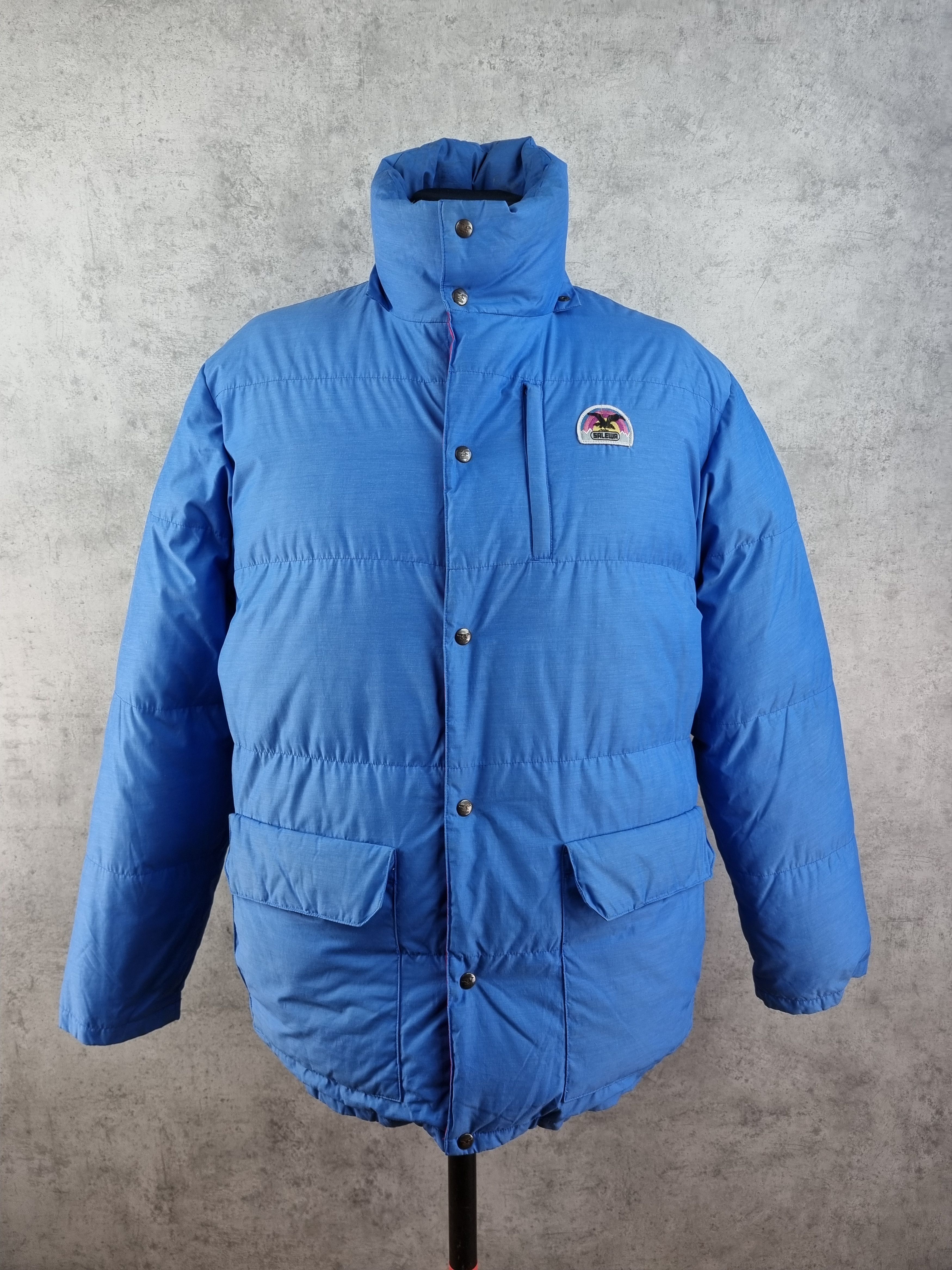 Vintage 80s Vintage SALEWA Down Puffer Jacket THE NORTH FACE style Size US XL / EU 56 / 4 - 4 Thumbnail