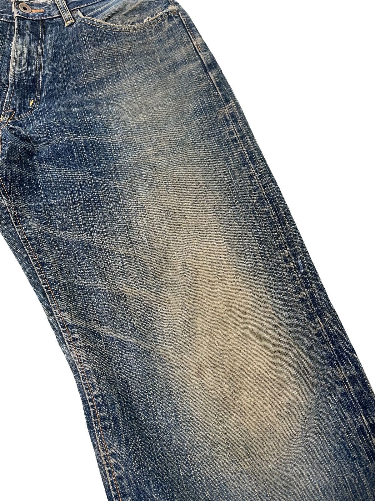 Edwin Loose Jeans Vtg Edwin 505z Japan Mud Wash Distress 1🟦 Size US 31 - 7 Thumbnail