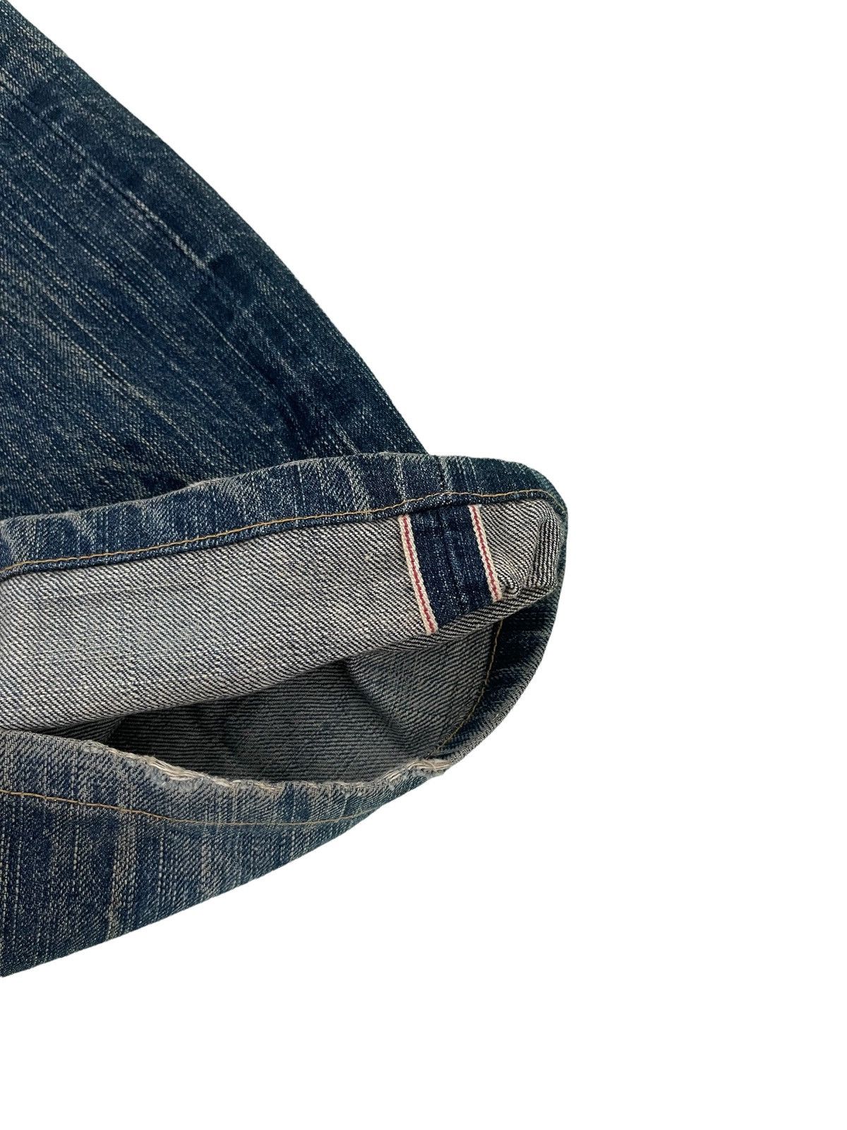 Edwin Loose Jeans Vtg Edwin 505z Japan Mud Wash Distress 1🟦 Size US 31 - 5 Thumbnail