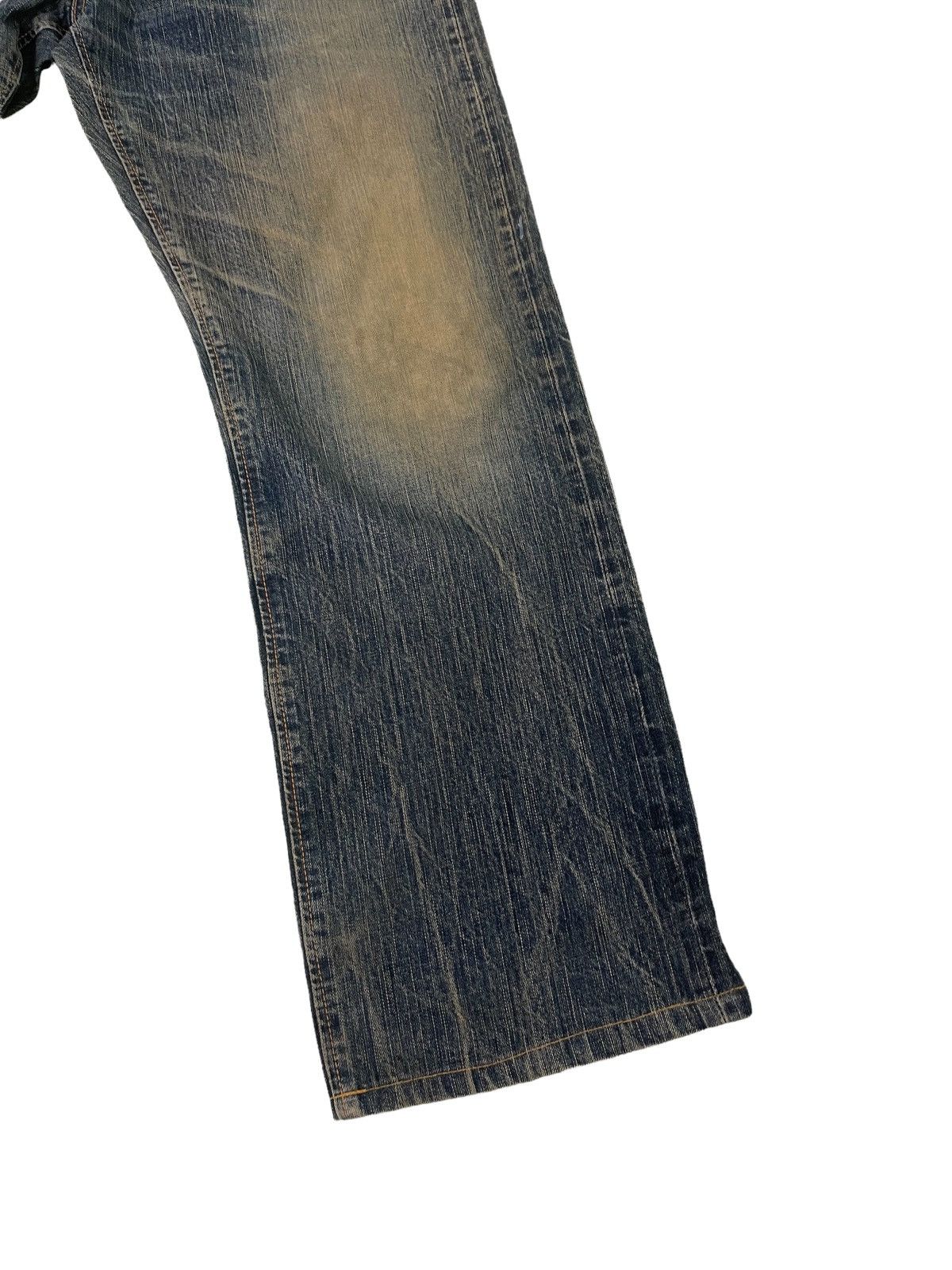 Edwin Loose Jeans Vtg Edwin 505z Japan Mud Wash Distress 1🟦 Size US 31 - 3 Thumbnail