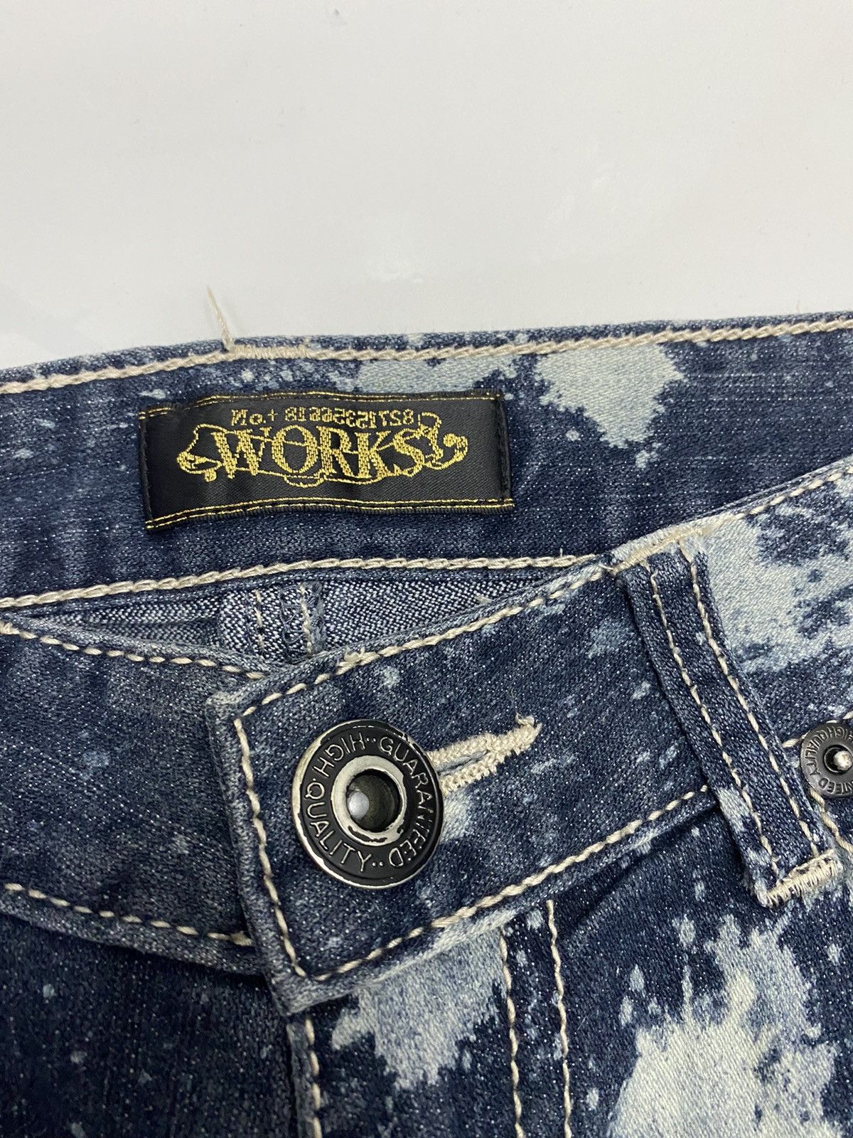 If Six Was Nine NO + 81662321758 WORKS DISTRESSED PUNK INSANE DENIM PANTS Size 28" / US 6 / IT 42 - 13 Thumbnail