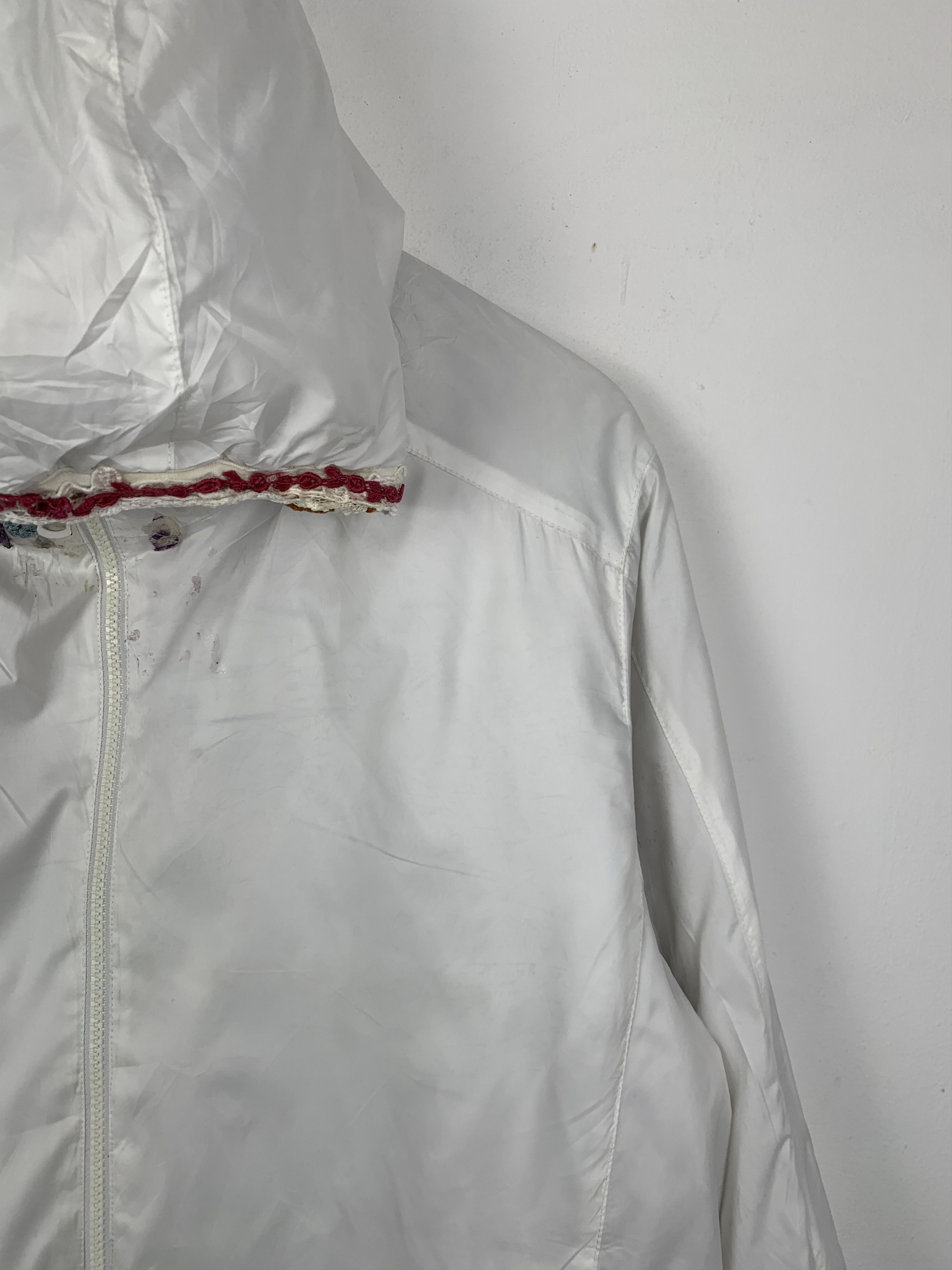 Uniqlo Vintage UNIQLO Windbreaker Flower Design Hoodie J0626 Size M / US 6-8 / IT 42-44 - 7 Thumbnail
