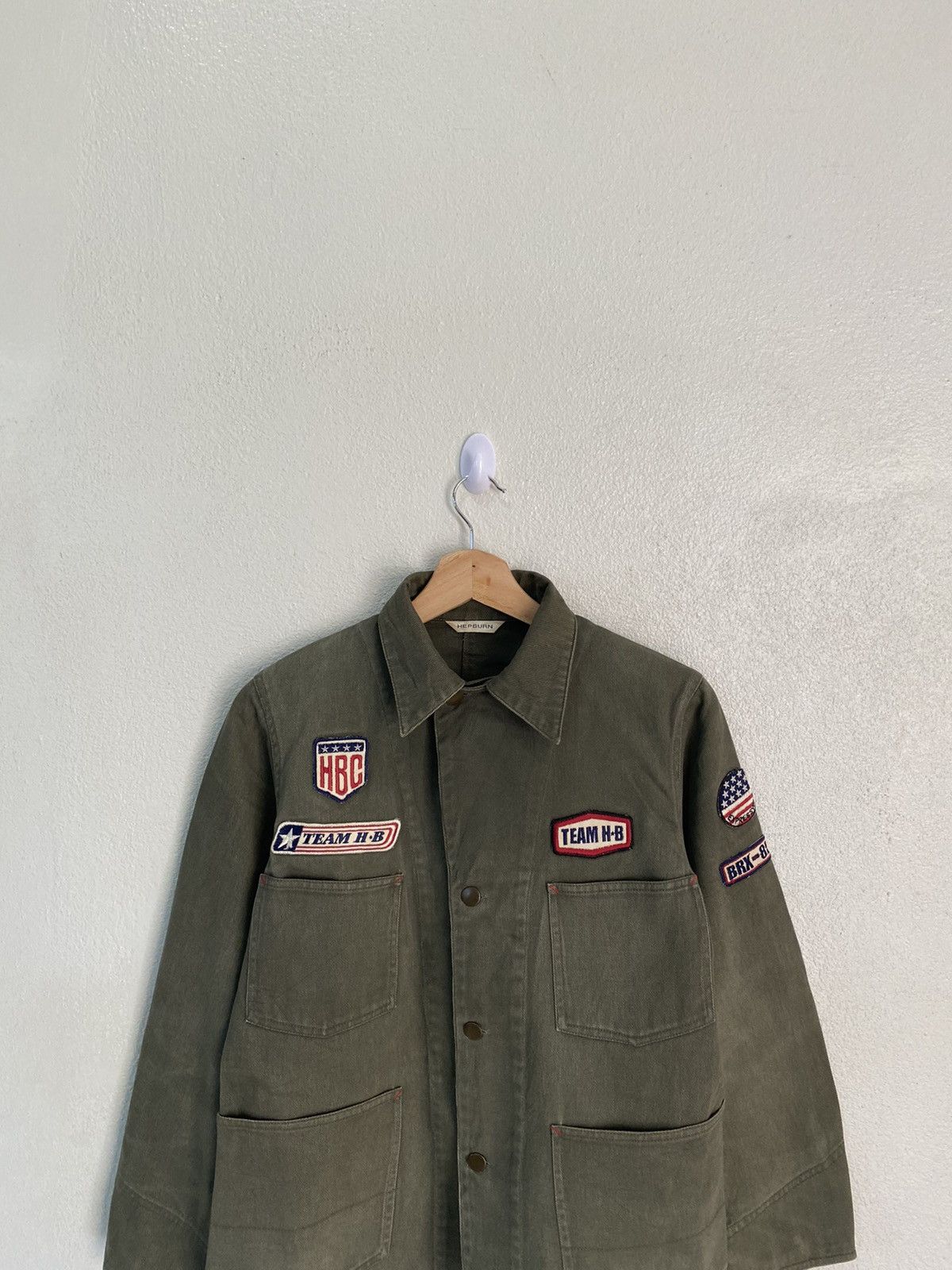 Hysteric Glamour TEAM HB HEPBURN PATCHES CHORE JACKET BUTTON HYSTERIC GLAMOUR Size US S / EU 44-46 / 1 - 5 Thumbnail