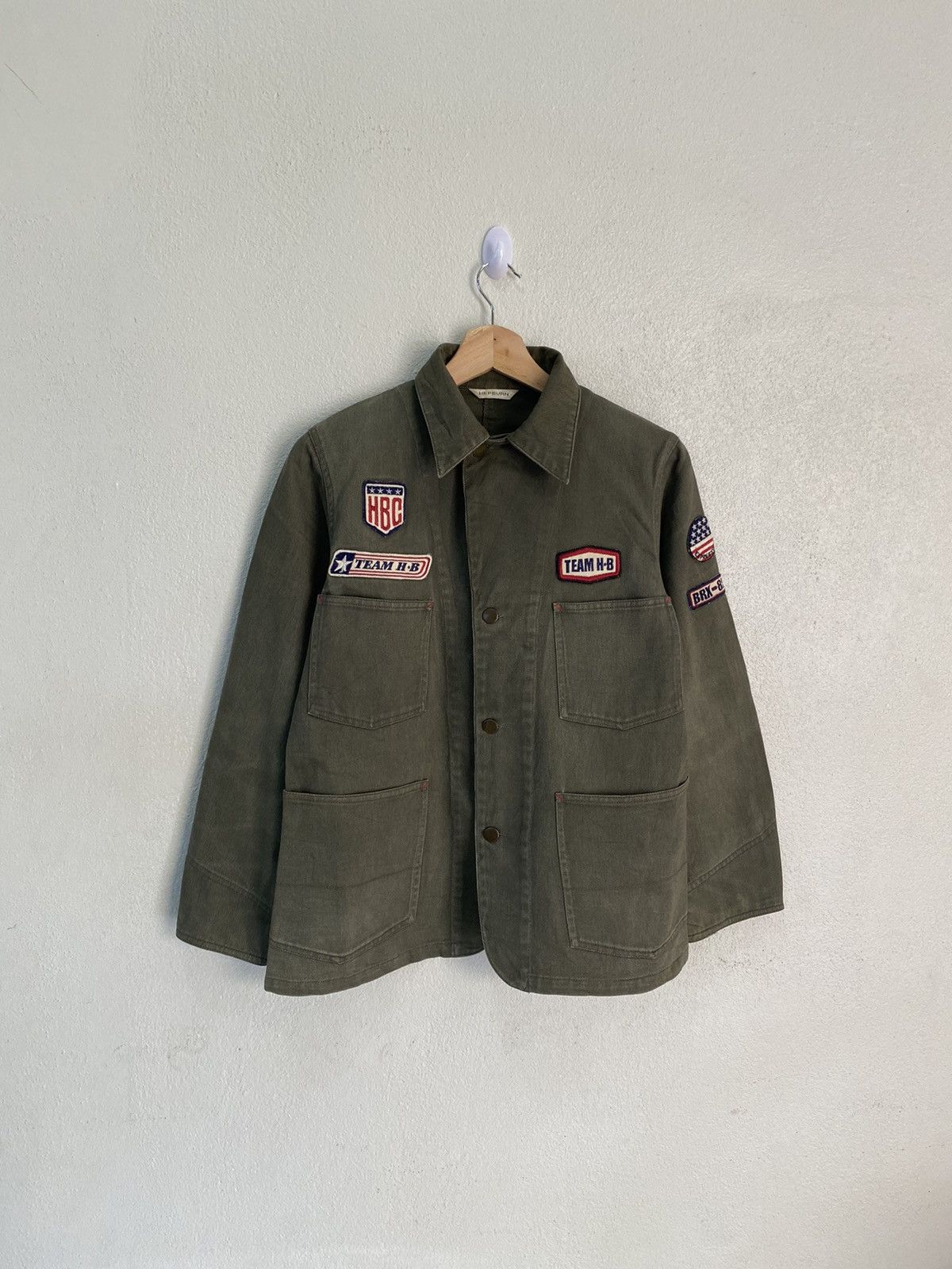 Hysteric Glamour TEAM HB HEPBURN PATCHES CHORE JACKET BUTTON HYSTERIC GLAMOUR Size US S / EU 44-46 / 1 - 3 Thumbnail