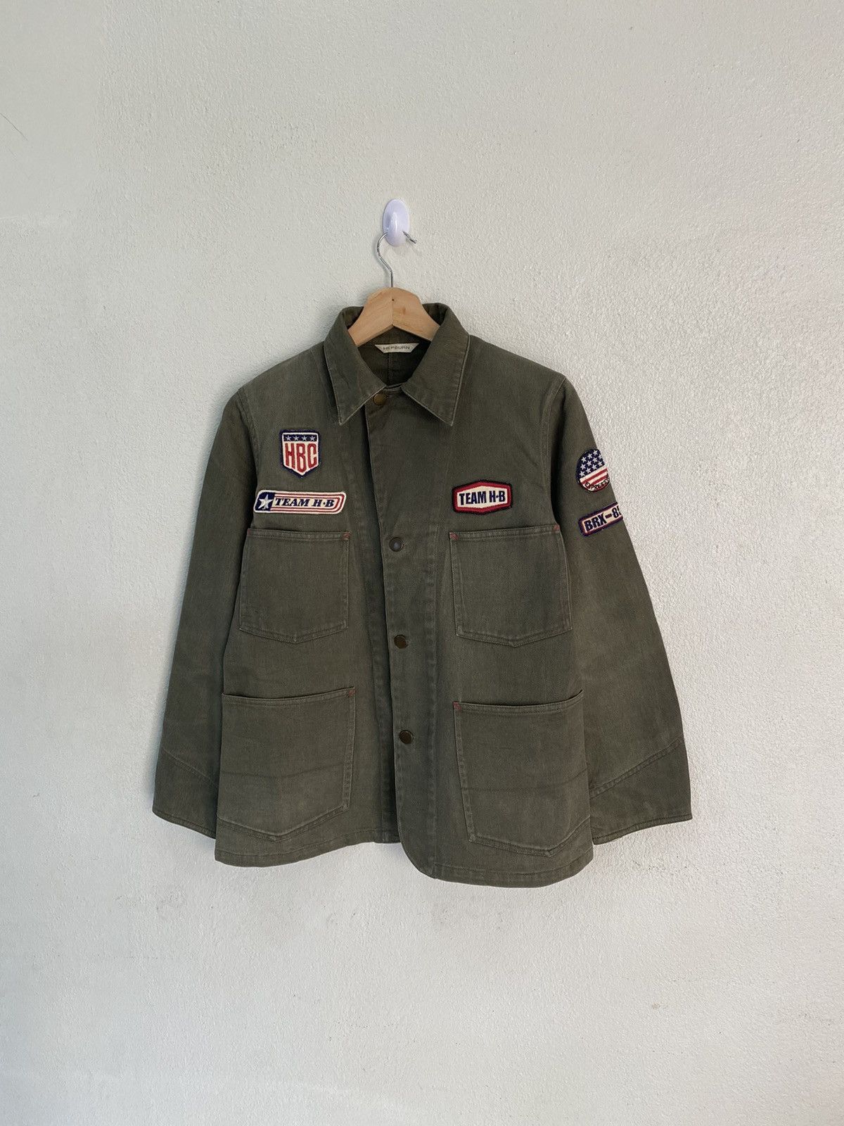 Hysteric Glamour TEAM HB HEPBURN PATCHES CHORE JACKET BUTTON HYSTERIC GLAMOUR Size US S / EU 44-46 / 1 - 4 Thumbnail