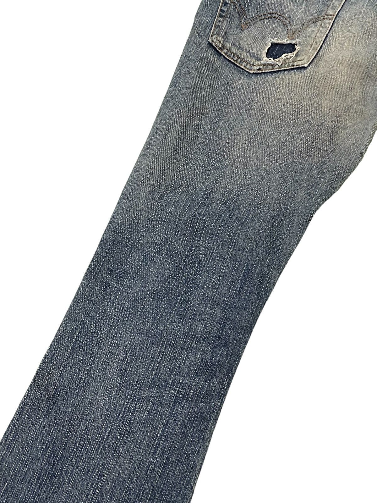 Edwin Flare Jeans Edwin Japan 503 Boot Cut Distress Denim 3🟦9 Size US 30 / EU 46 - 17 Thumbnail