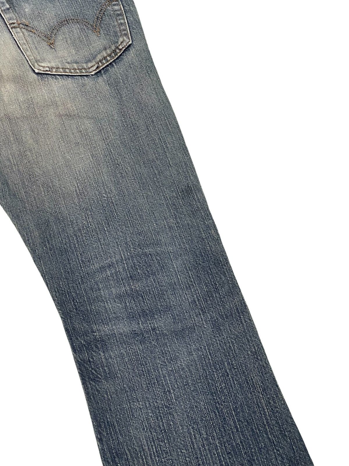 Edwin Flare Jeans Edwin Japan 503 Boot Cut Distress Denim 3🟦9 Size US 30 / EU 46 - 18 Thumbnail