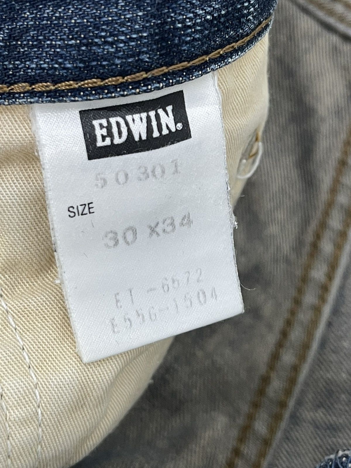 Edwin Flare Jeans Edwin Japan 503 Boot Cut Distress Denim 3🟦9 Size US 30 / EU 46 - 23 Thumbnail