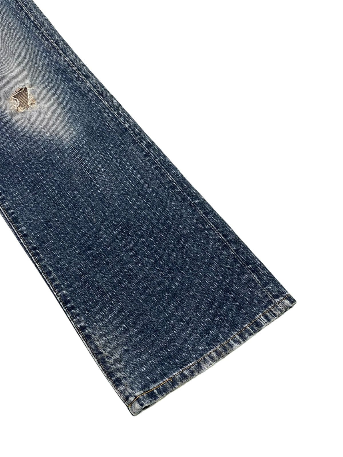 Edwin Flare Jeans Edwin Japan 503 Boot Cut Distress Denim 3🟦9 Size US 30 / EU 46 - 4 Thumbnail