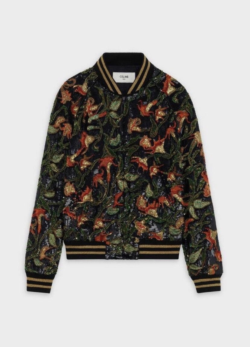 Celine Sequence Teddy Jacket With Angels Trumpets Embroidery Size US M / EU 48-50 / 2 - 5 Thumbnail