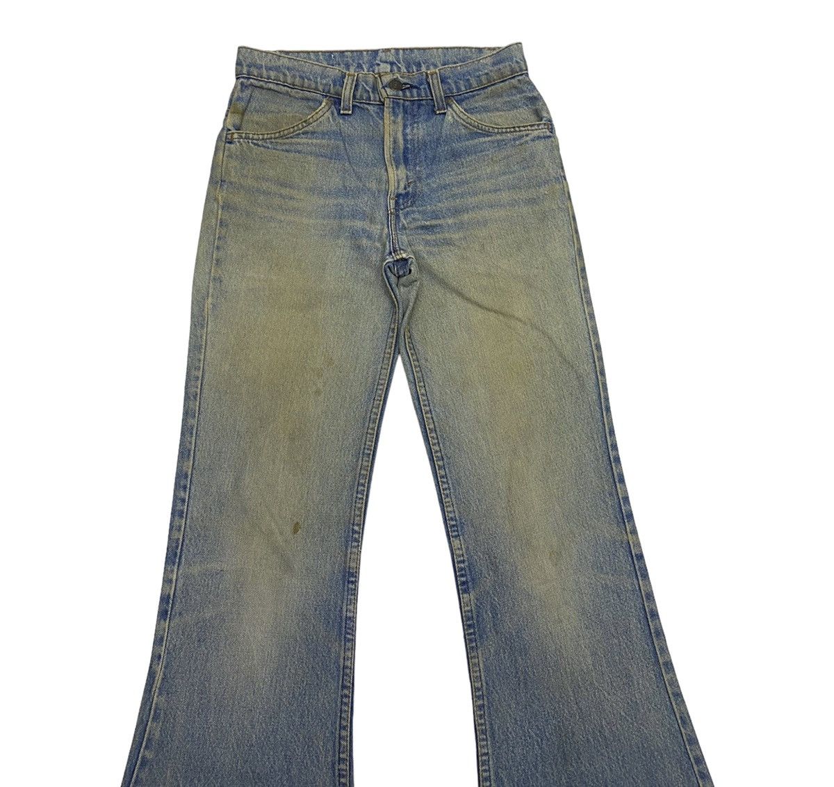 Levi's VINTAGE LEVIS OREN TAB DISTRESSED DENIM FLARED PANTS Size 28" / US 6 / IT 42 - 3 Thumbnail