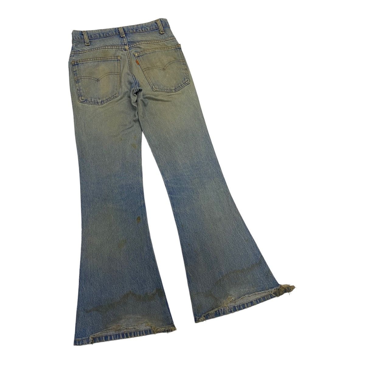 Levi's VINTAGE LEVIS OREN TAB DISTRESSED DENIM FLARED PANTS Size 28" / US 6 / IT 42 - 8 Thumbnail