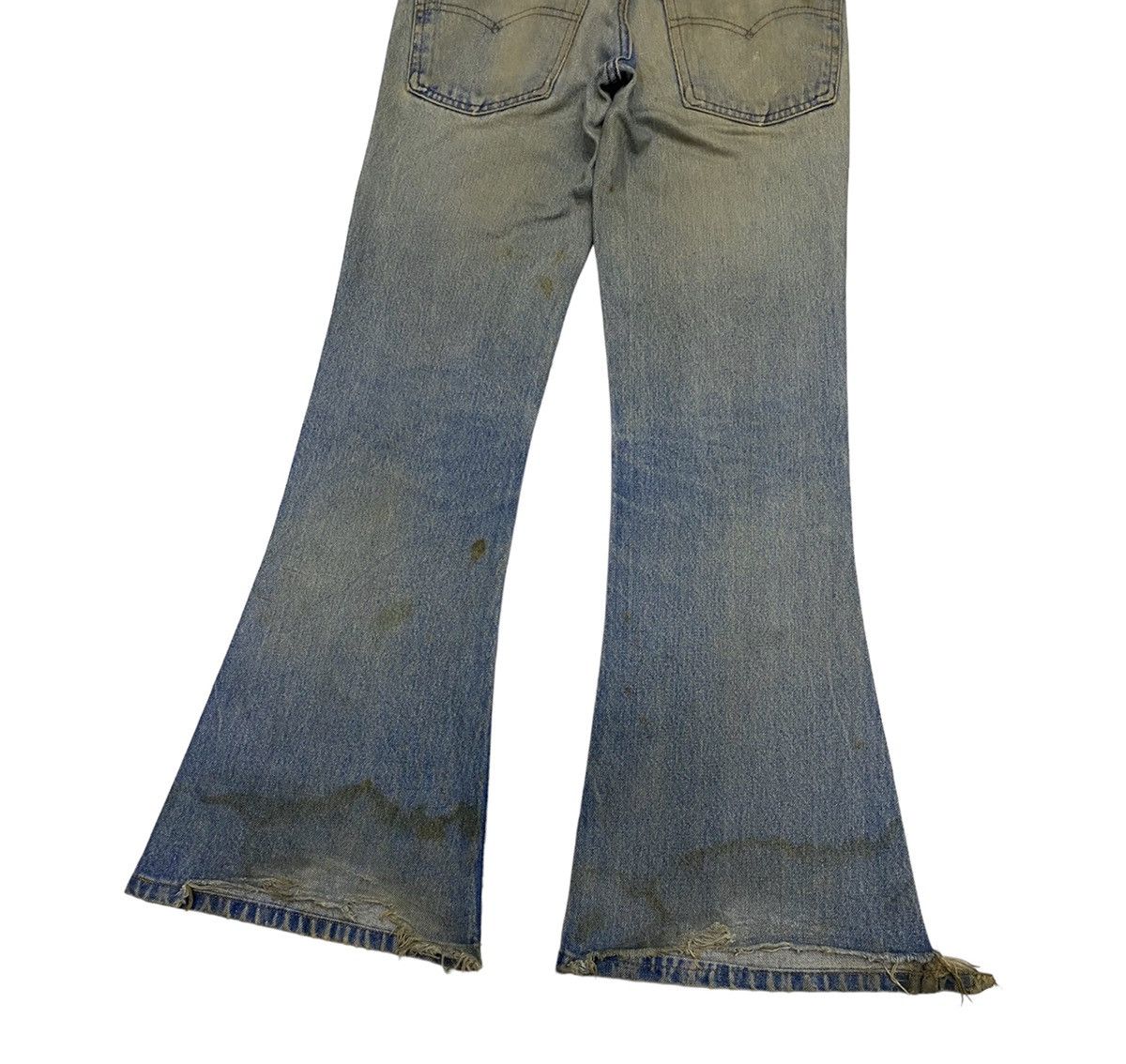 Levi's VINTAGE LEVIS OREN TAB DISTRESSED DENIM FLARED PANTS Size 28" / US 6 / IT 42 - 5 Thumbnail