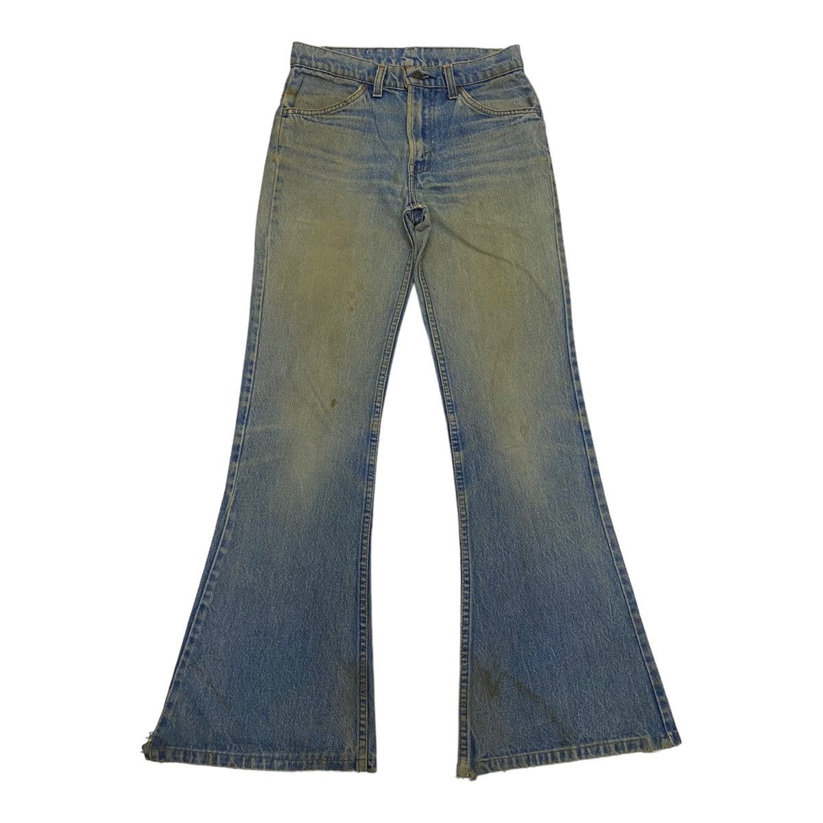 Levi's VINTAGE LEVIS OREN TAB DISTRESSED DENIM FLARED PANTS Size 28" / US 6 / IT 42 - 1 Thumbnail