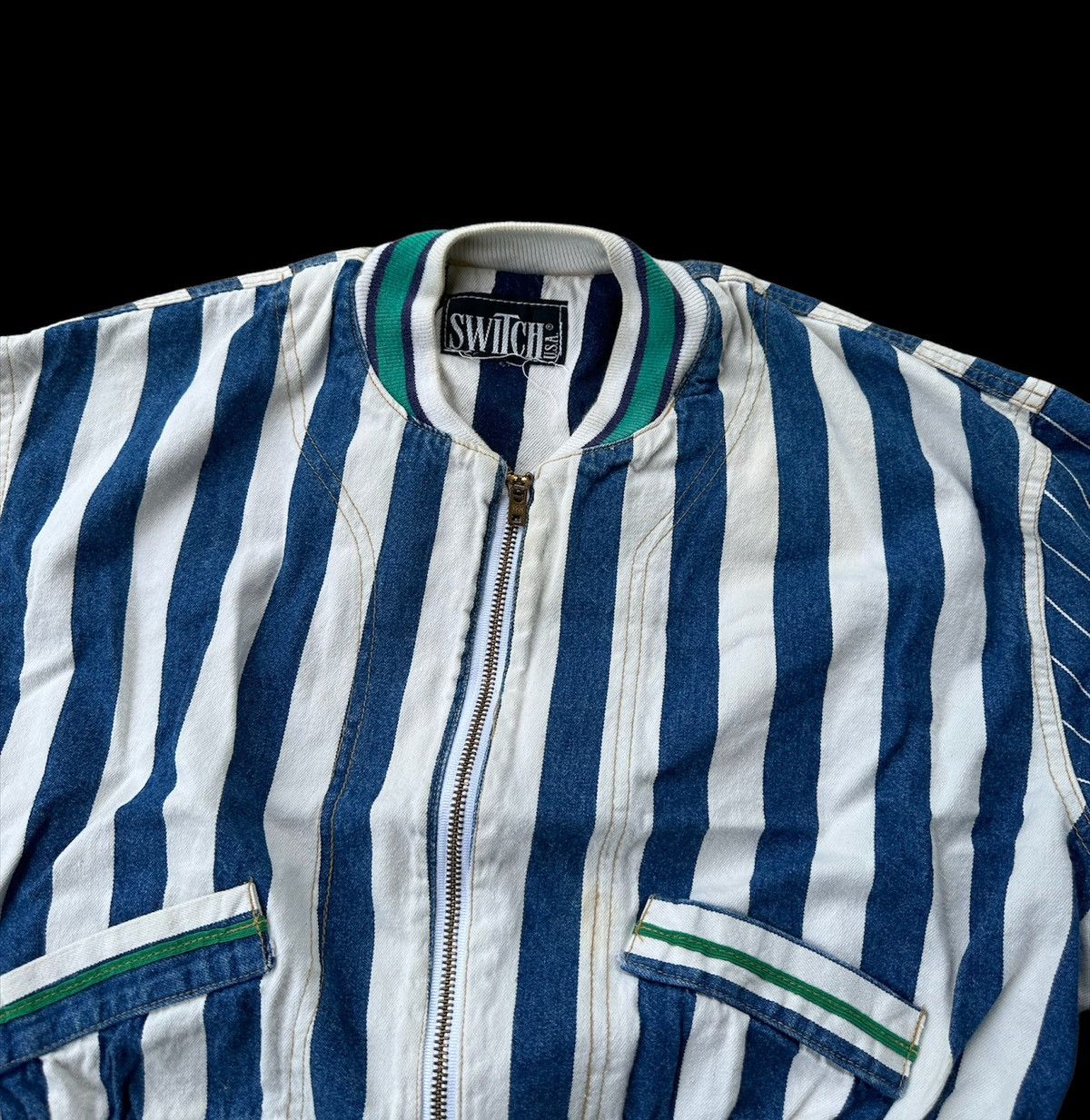Vintage Switch USA cropped bomber jacket Size US M / EU 48-50 / 2 - 4 Thumbnail