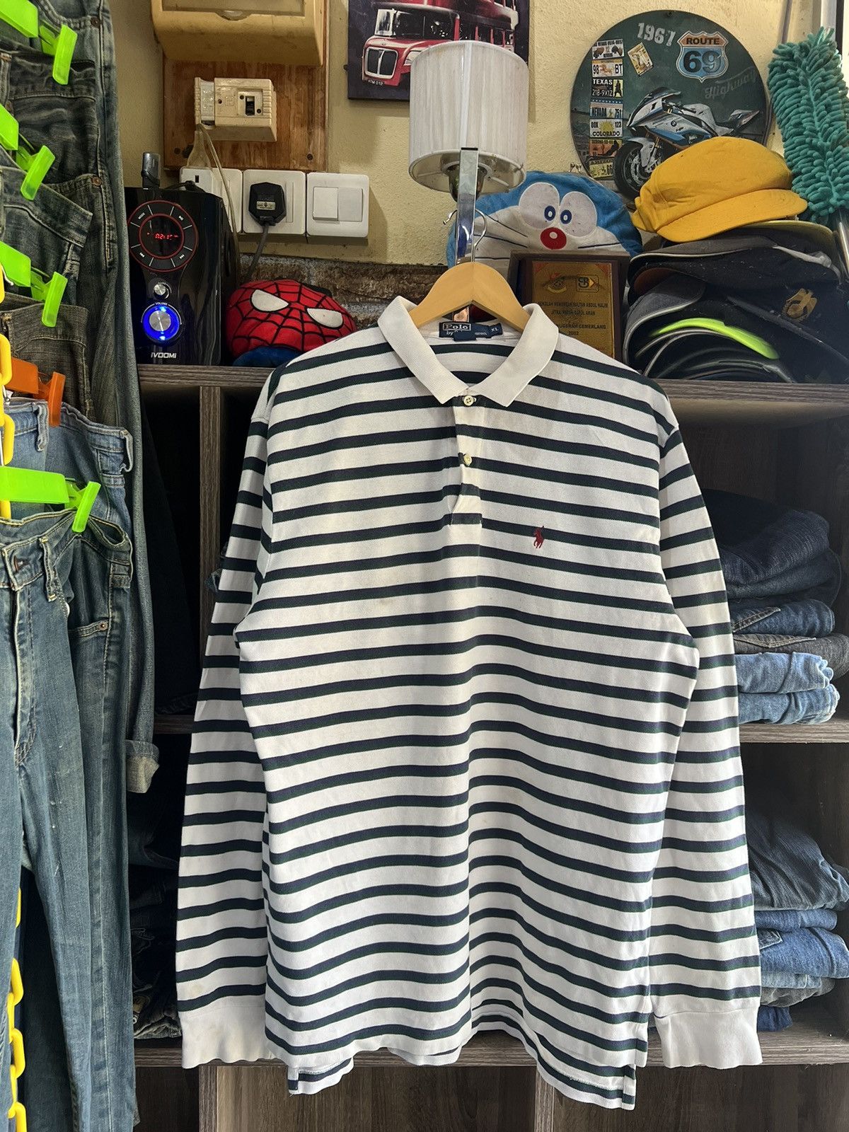 Polo Ralph Lauren 🔥Vintage Polo Ralph Lauren Stripe Long Sleeves Size US XL / EU 56 / 4 - 1 Thumbnail