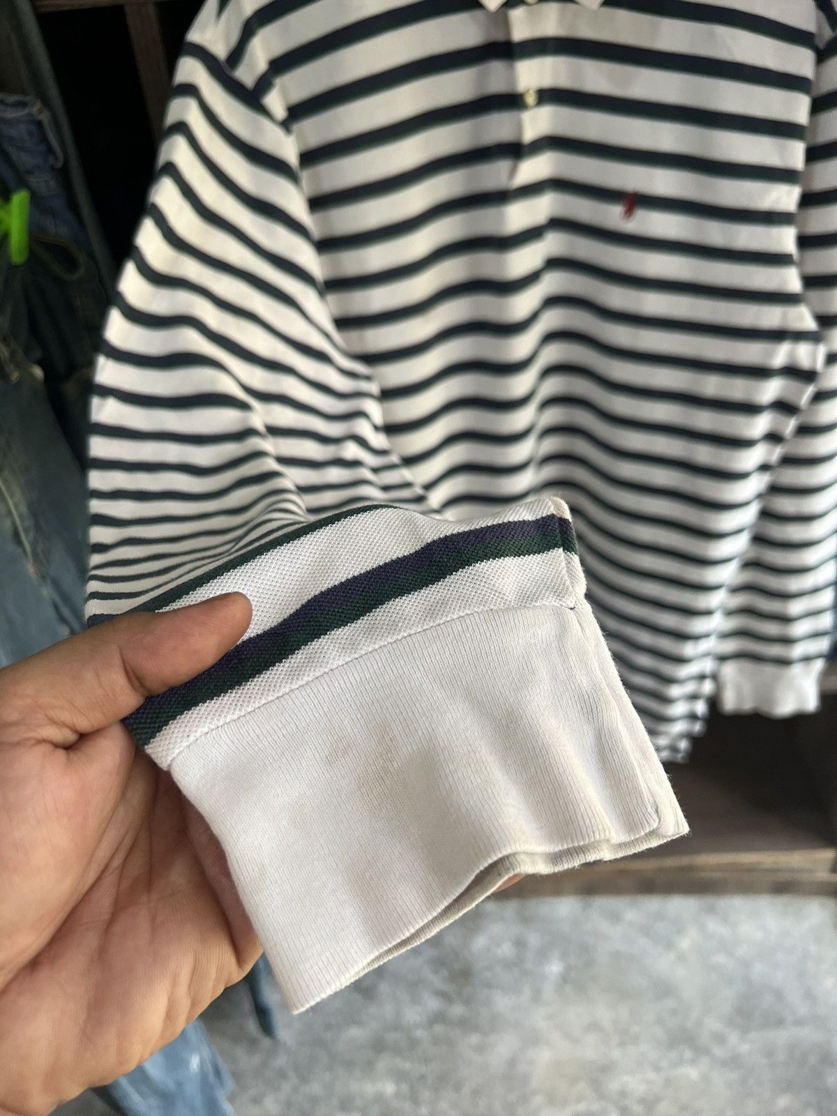 Polo Ralph Lauren 🔥Vintage Polo Ralph Lauren Stripe Long Sleeves Size US XL / EU 56 / 4 - 8 Thumbnail
