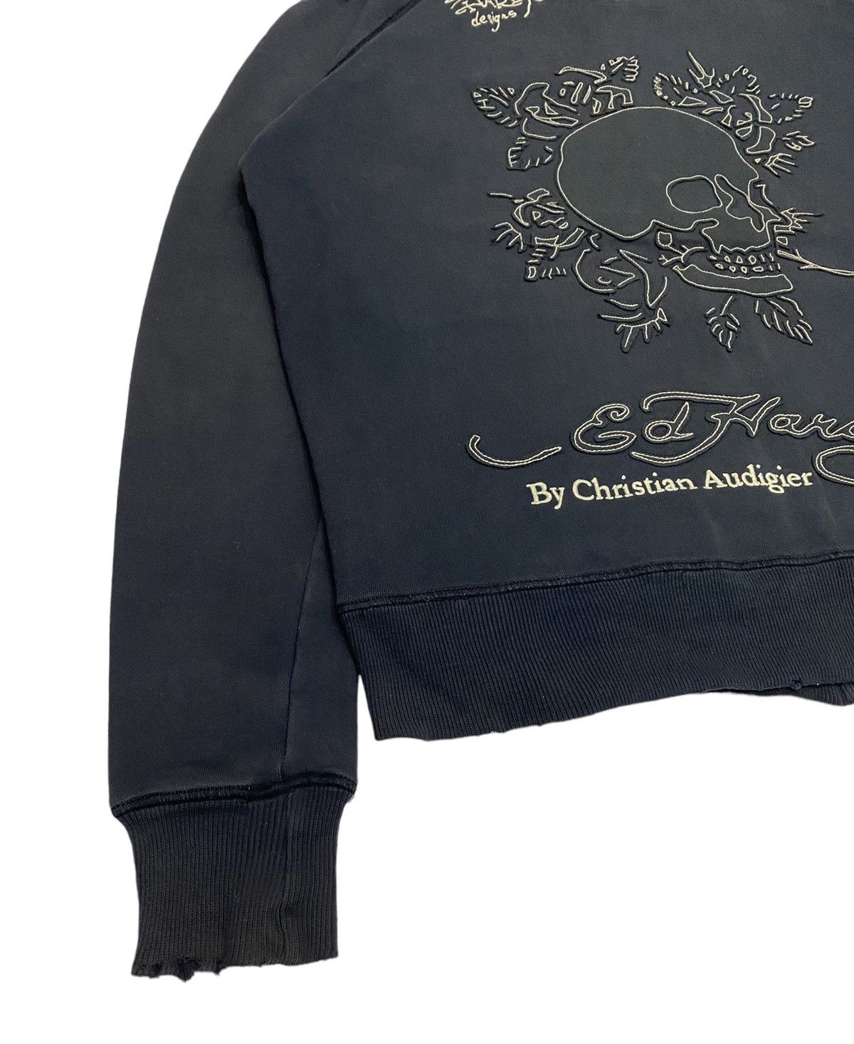 Ed Hardy ED HARDY CHRISTIAN AUDIGIER SKULLS EMBROIDERY SWEATER JACKET Size US M / EU 48-50 / 2 - 13 Thumbnail