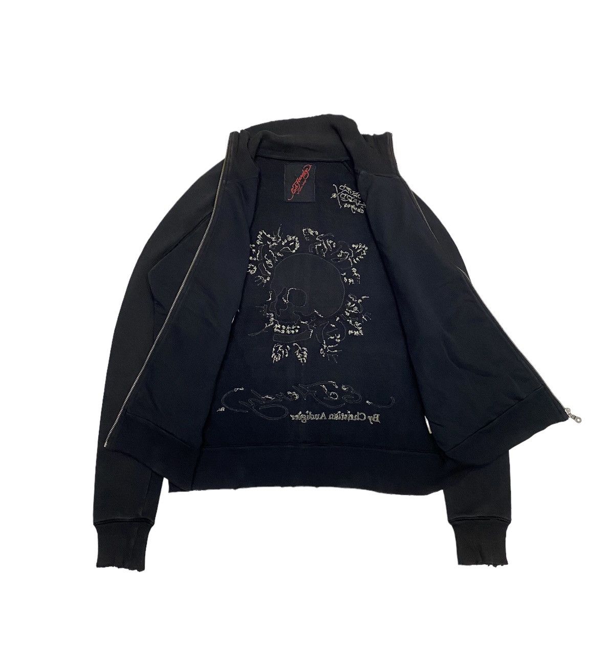 Ed Hardy ED HARDY CHRISTIAN AUDIGIER SKULLS EMBROIDERY SWEATER JACKET Size US M / EU 48-50 / 2 - 4 Thumbnail