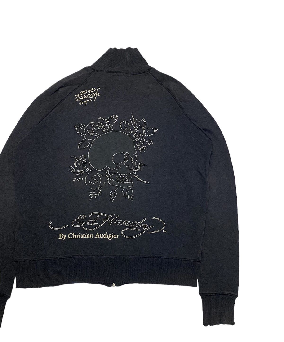 Ed Hardy ED HARDY CHRISTIAN AUDIGIER SKULLS EMBROIDERY SWEATER JACKET Size US M / EU 48-50 / 2 - 5 Thumbnail