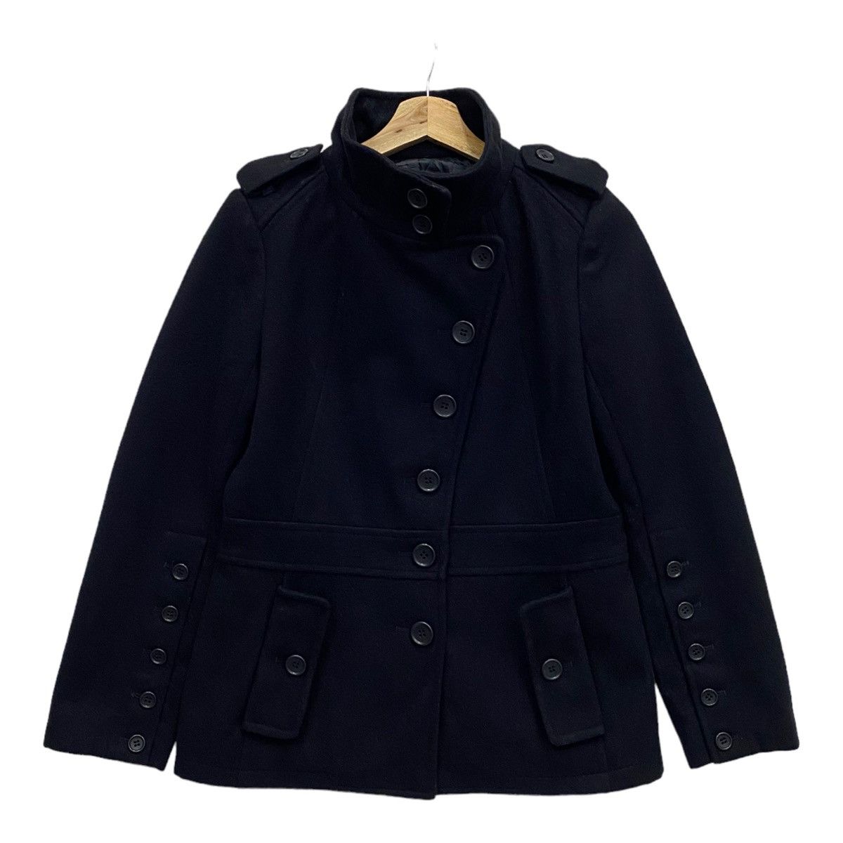image of Issey Miyake Atsuro Tayama Button Coat Like My Chemical Romance in Black, Men's (Size Small)
