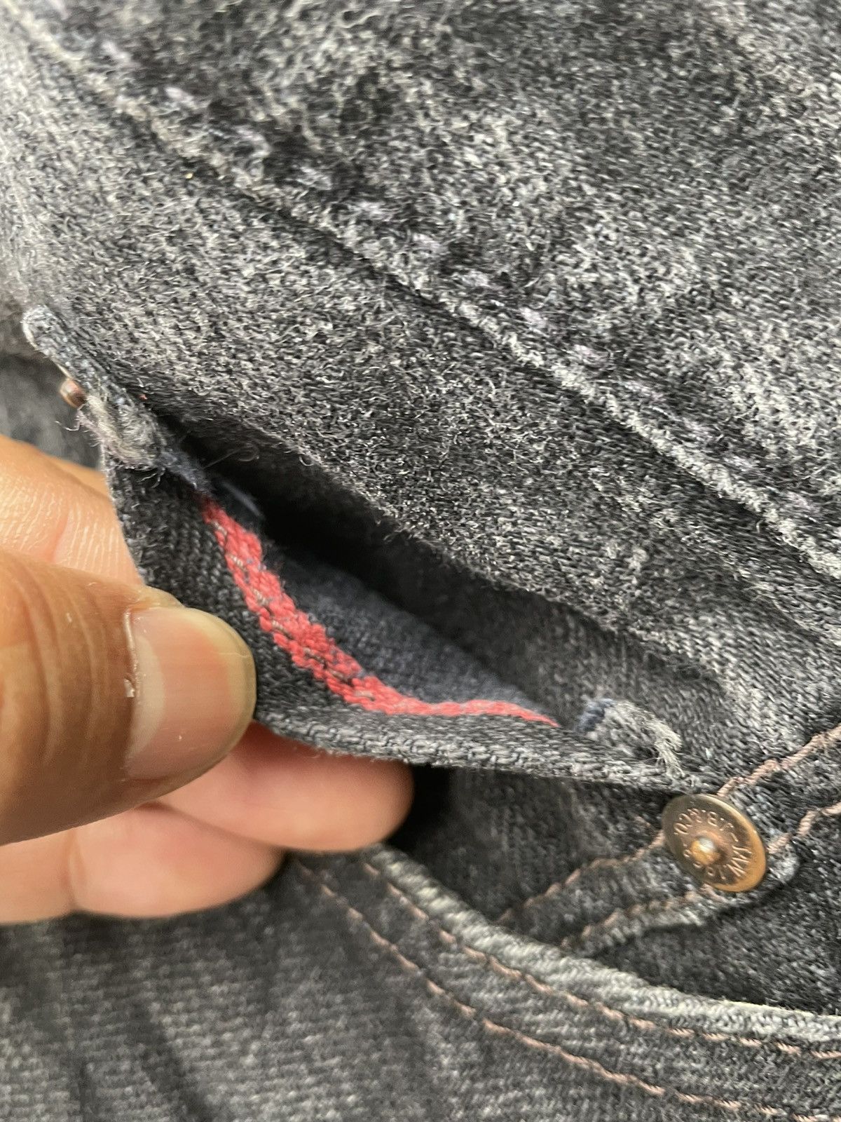 Japanese Brand × Johnbull John Bull Aging Wash Redline Selvedge Denim Size US 37 - 21 Thumbnail