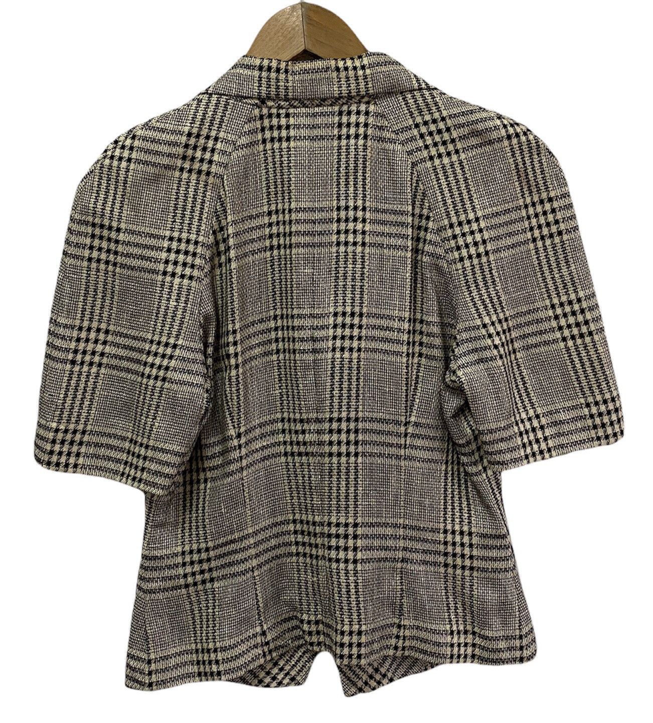 Christian Dior Monsieur 🔥Vintage Christian Dior Checked Short Sleeve Designer Coat Size US S / EU 44-46 / 1 - 4 Thumbnail