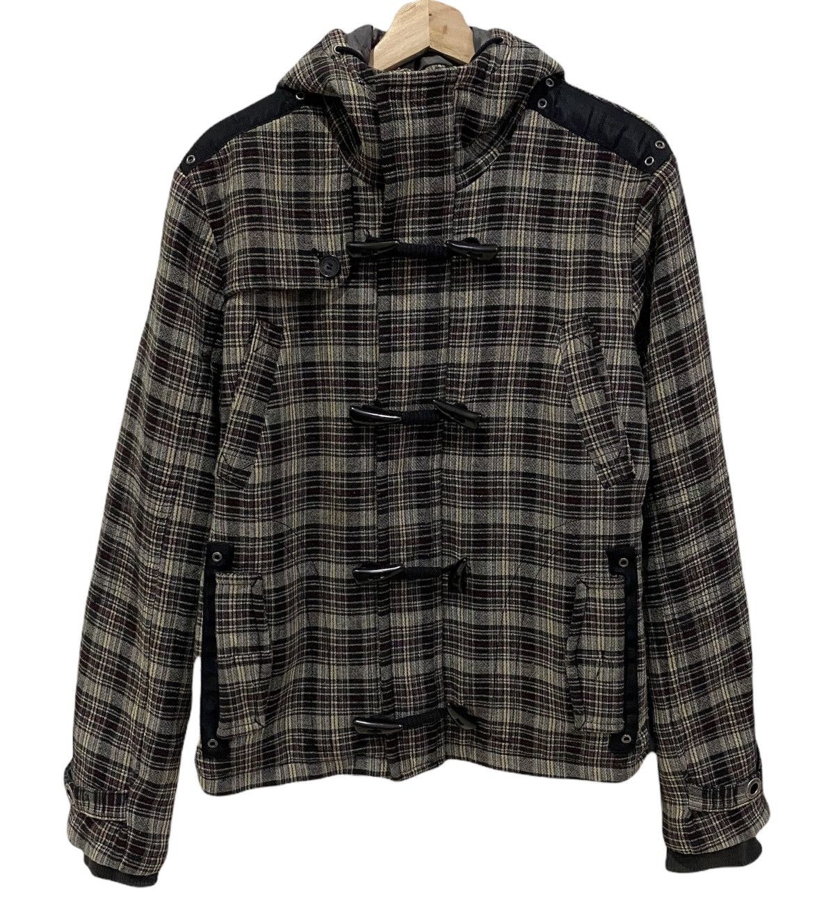 Costume National 🔥COSTUME NATIONAL CNC FW04 FLANNEL TARTAN HOODIE JACKET Size US M / EU 48-50 / 2 - 4 Thumbnail