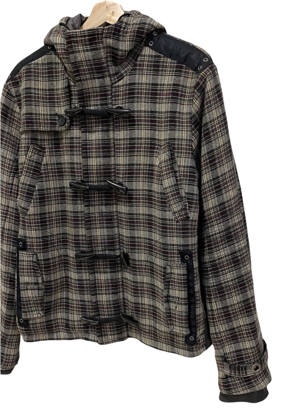 Costume National 🔥COSTUME NATIONAL CNC FW04 FLANNEL TARTAN HOODIE JACKET Size US M / EU 48-50 / 2 - 5 Thumbnail