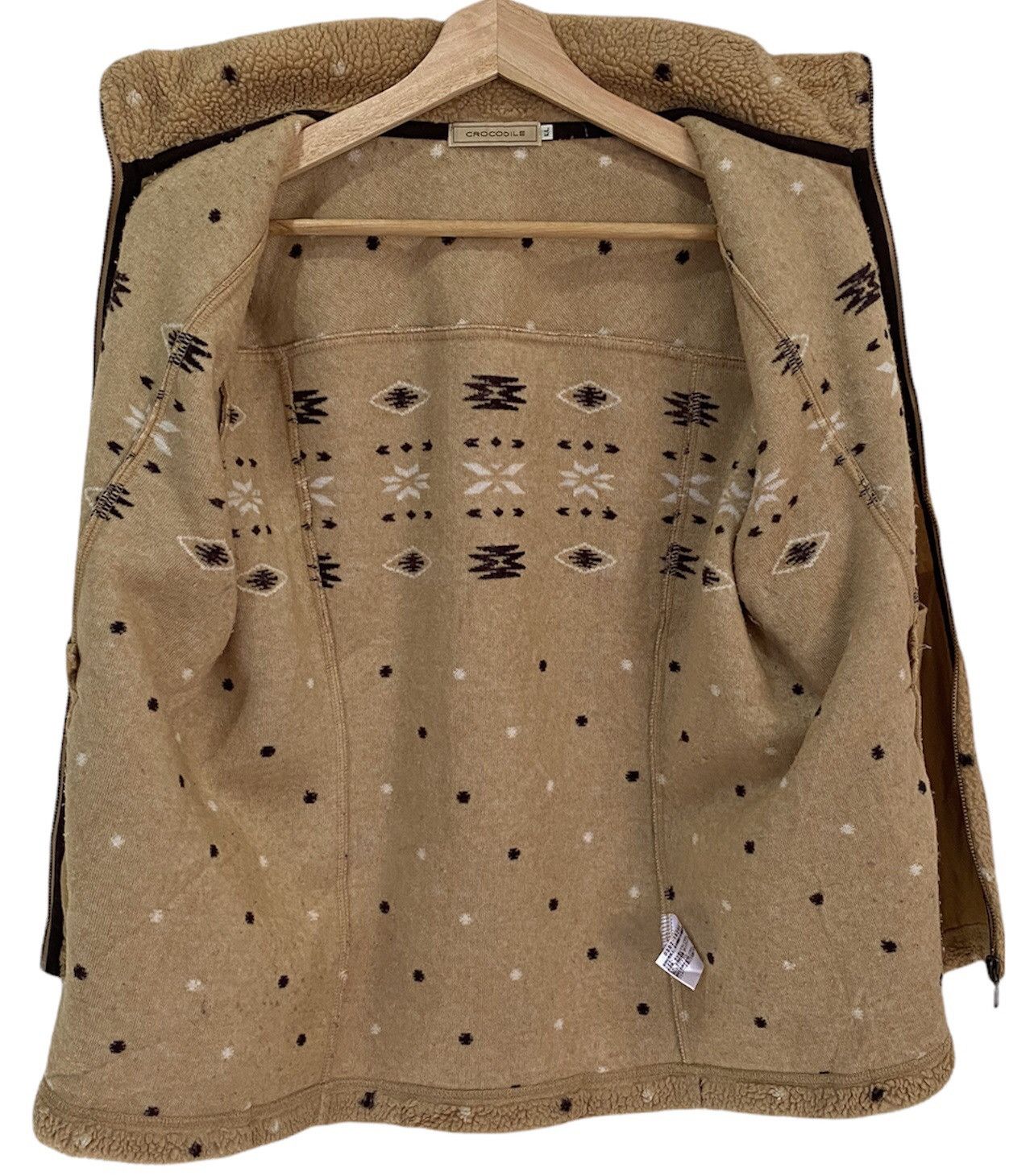 Japanese Brand × Vintage VINTAGE CROCODILE FLEECE SHERPA JACKET Size US S / EU 44-46 / 1 - 6 Thumbnail