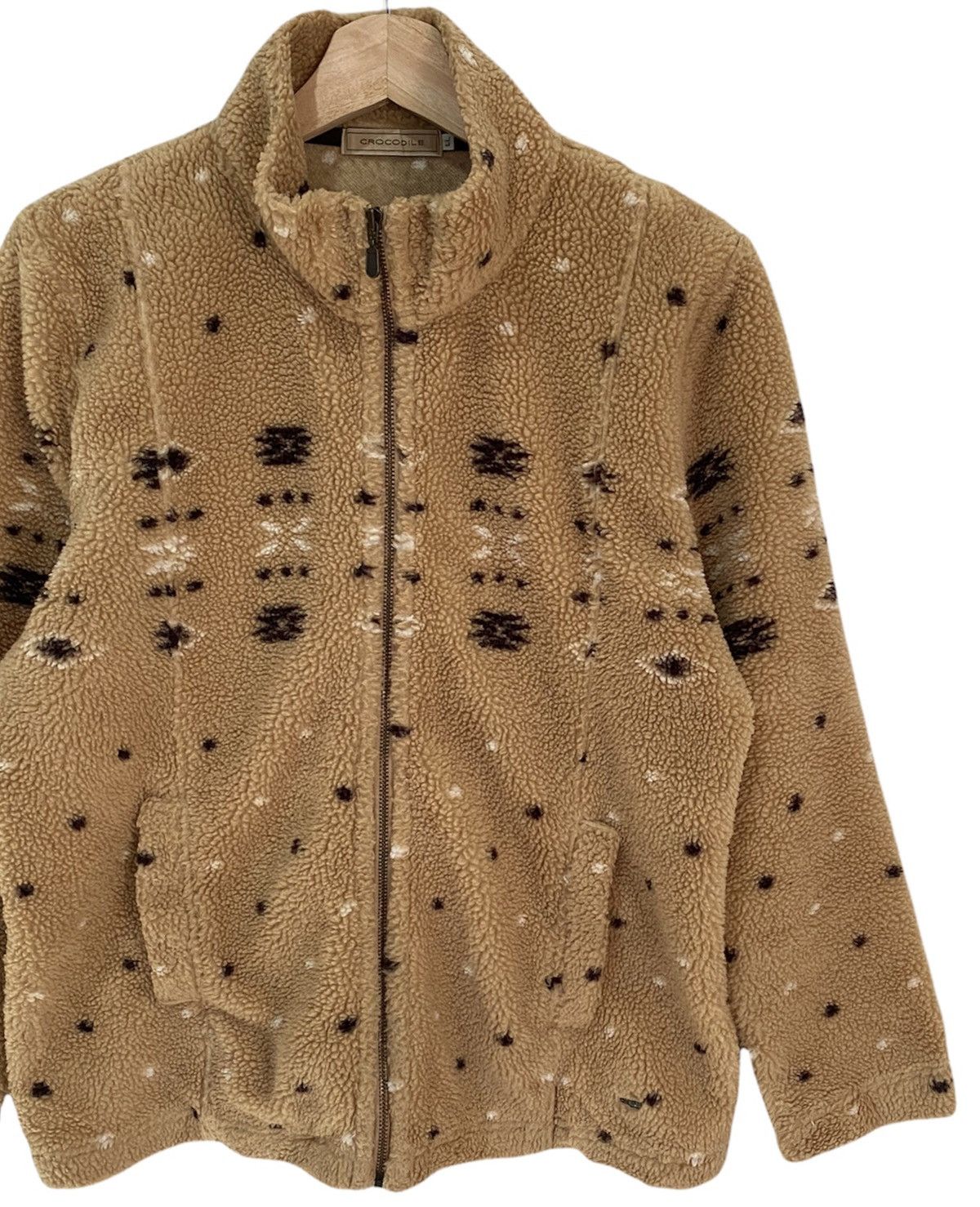 Japanese Brand × Vintage VINTAGE CROCODILE FLEECE SHERPA JACKET Size US S / EU 44-46 / 1 - 5 Thumbnail
