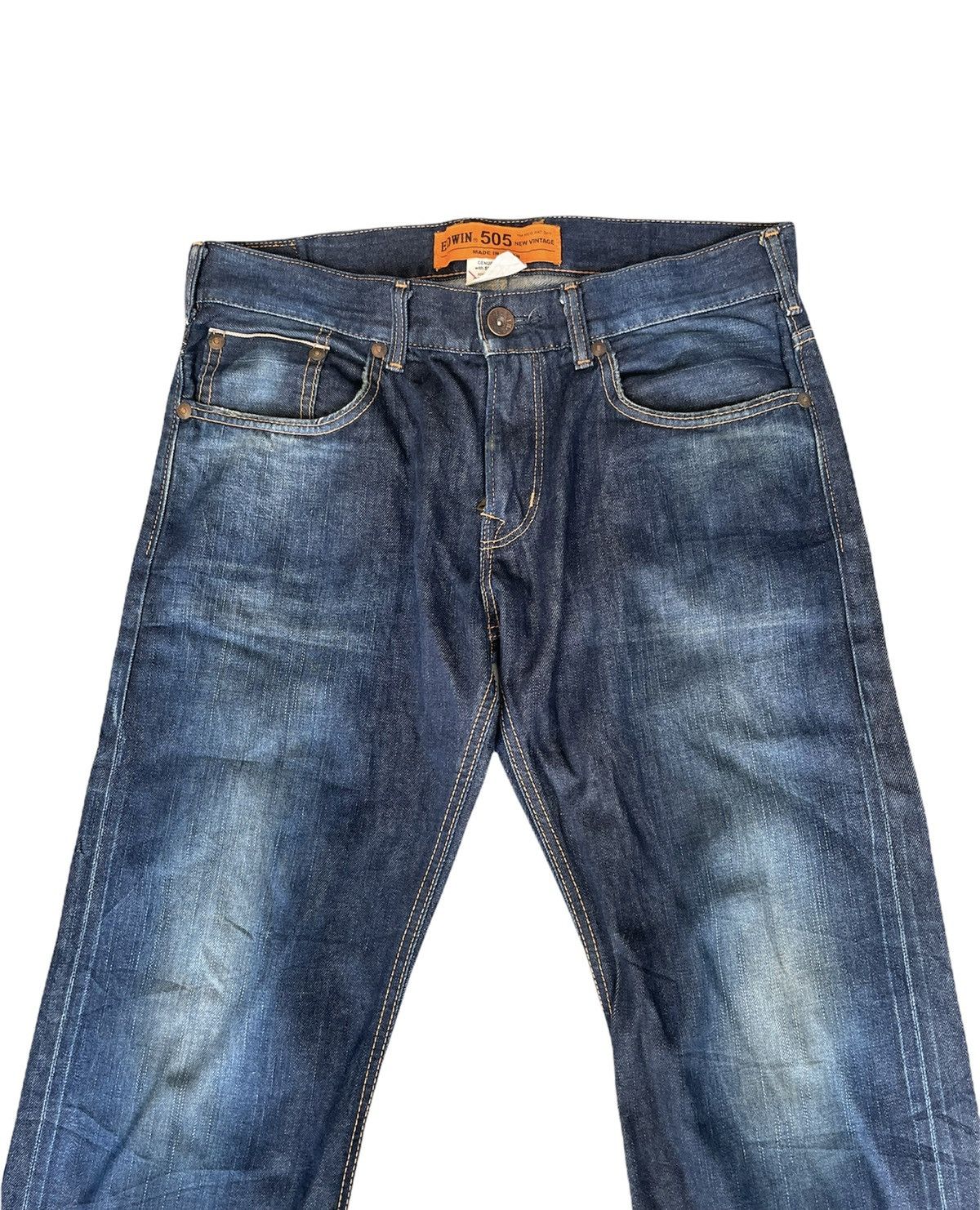 Edwin Edwin 505B Vintage Selvedge Redline Denim Size US 35 - 3 Thumbnail