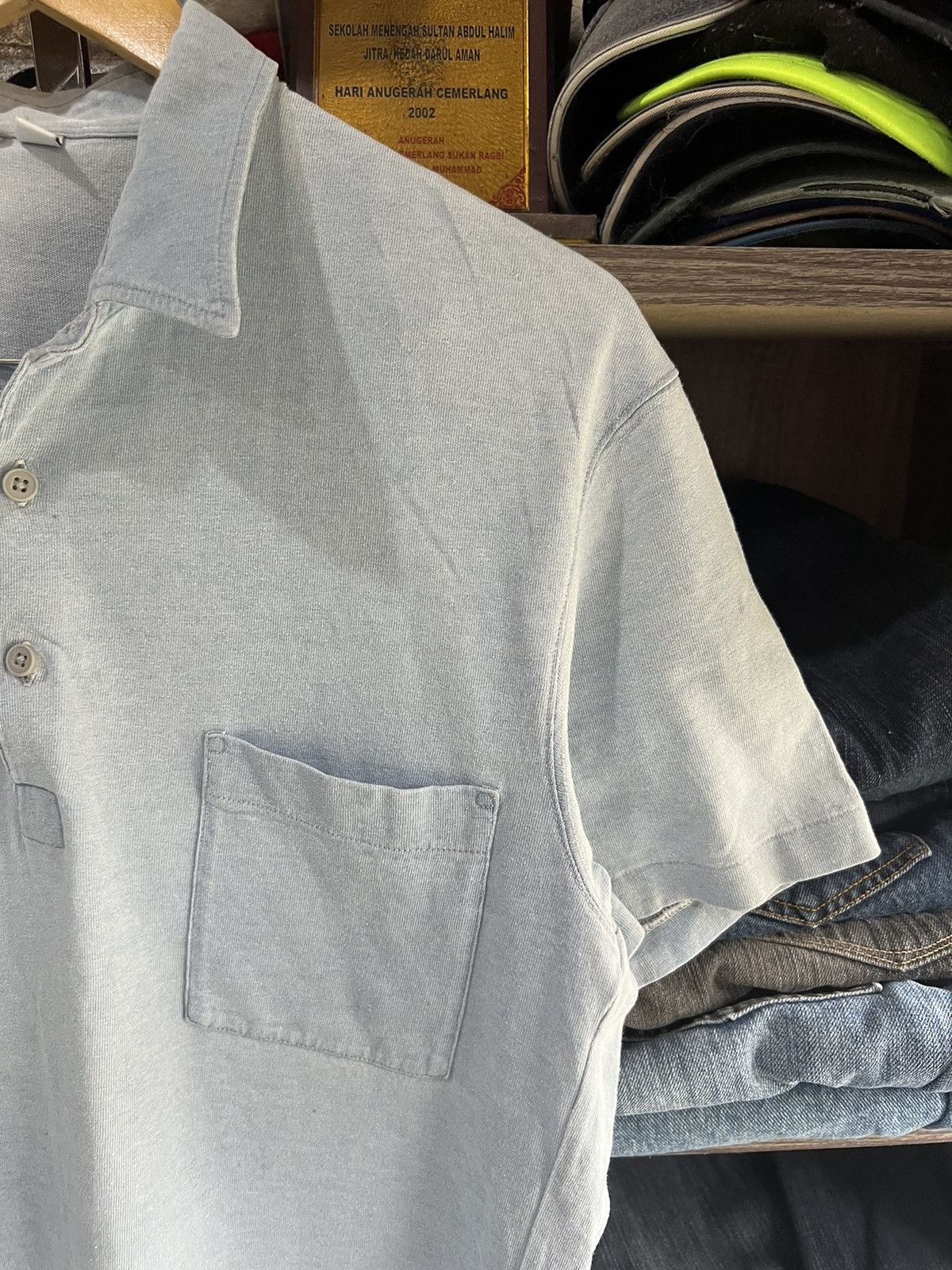 Lemaire × Uniqlo 🔥Vintage Uniqlo Lemaire Polo Pocket Size US M / EU 48-50 / 2 - 4 Thumbnail