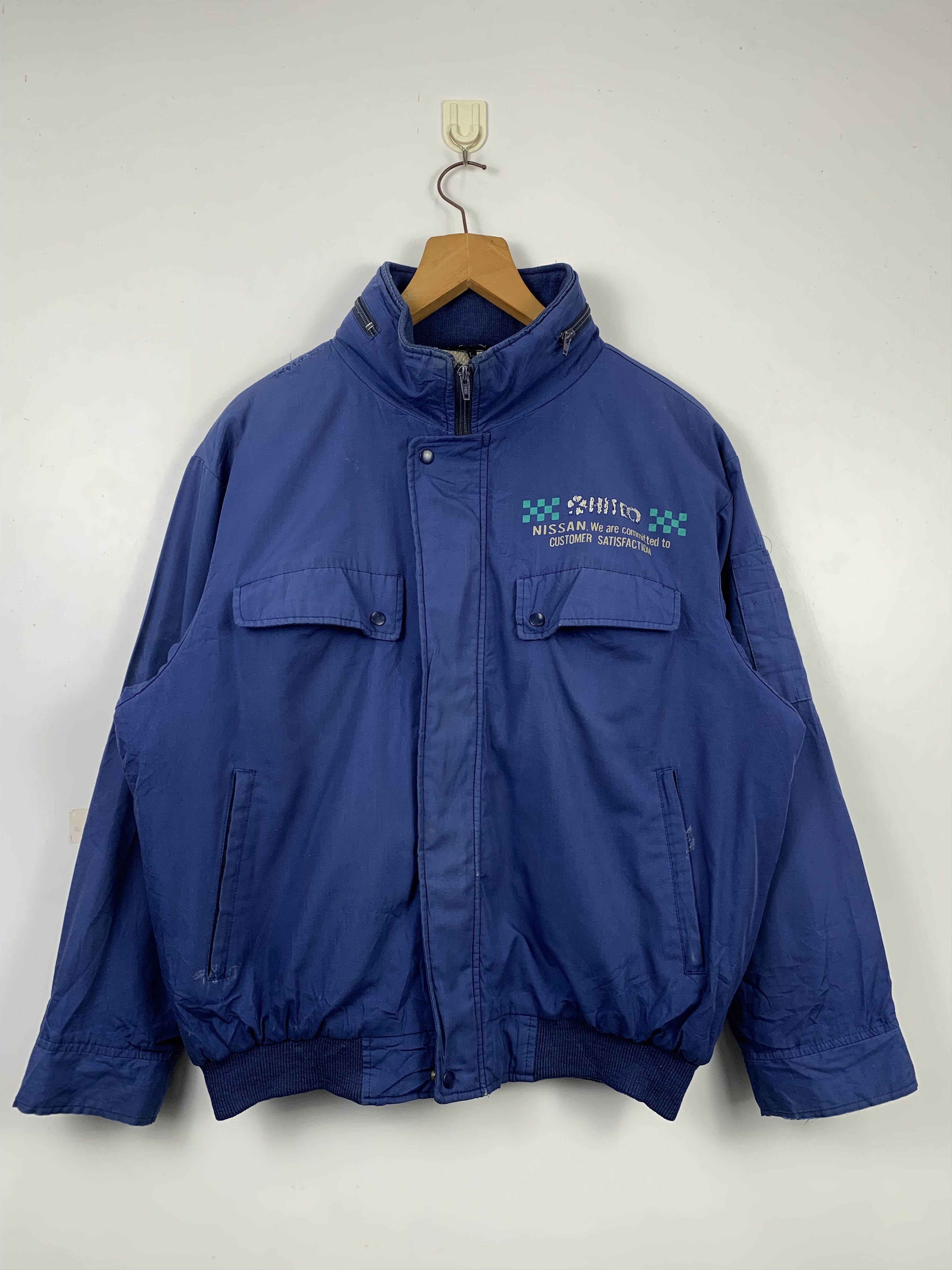 Japanese Brand Vintage NISSAN Automobil Multi Pocket Jacket J0437 Size US L / EU 52-54 / 3 - 2 Thumbnail