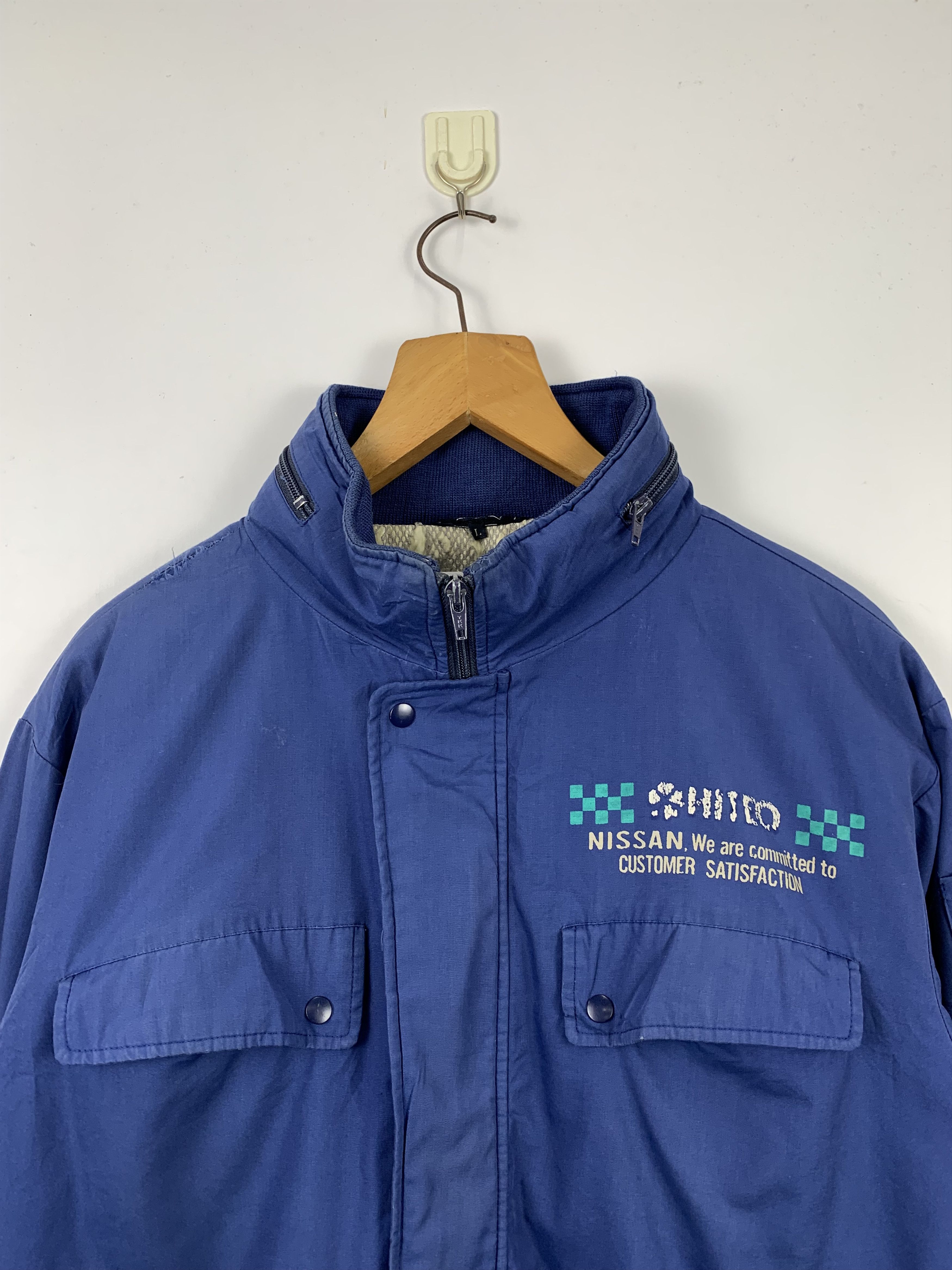 Japanese Brand Vintage NISSAN Automobil Multi Pocket Jacket J0437 Size US L / EU 52-54 / 3 - 3 Thumbnail