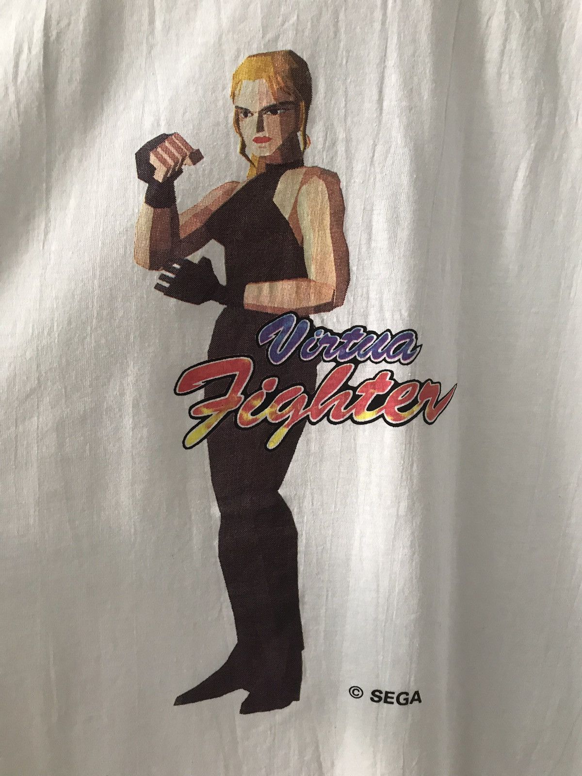Vintage 90s Sega Virtua Street Fighter Fighting Games Release 1993 Size US L / EU 52-54 / 3 - 2 Thumbnail