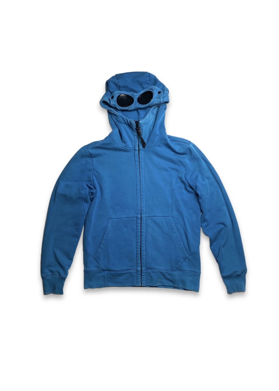 C.P Company Garment Dyed Goggle Full Zip Hoodie