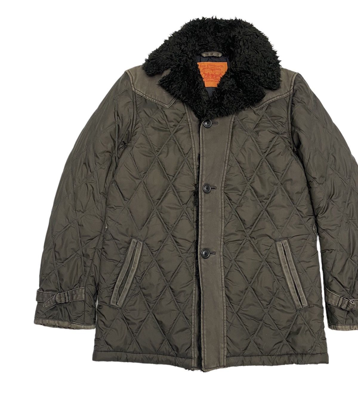 Levi's × Levi's Vintage Clothing LEVIS STRAUSS CO QUILTED PUFFER SHERPA COLLAR COAT Size US M / EU 48-50 / 2 - 5 Thumbnail