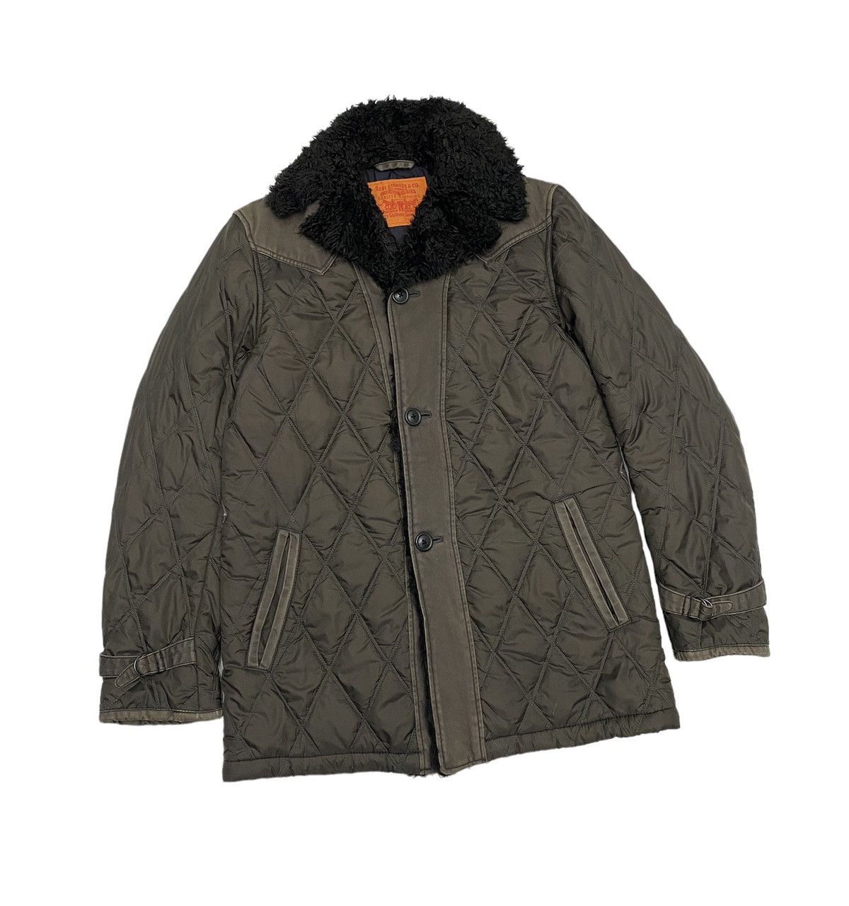 Levi's × Levi's Vintage Clothing LEVIS STRAUSS CO QUILTED PUFFER SHERPA COLLAR COAT Size US M / EU 48-50 / 2 - 8 Thumbnail