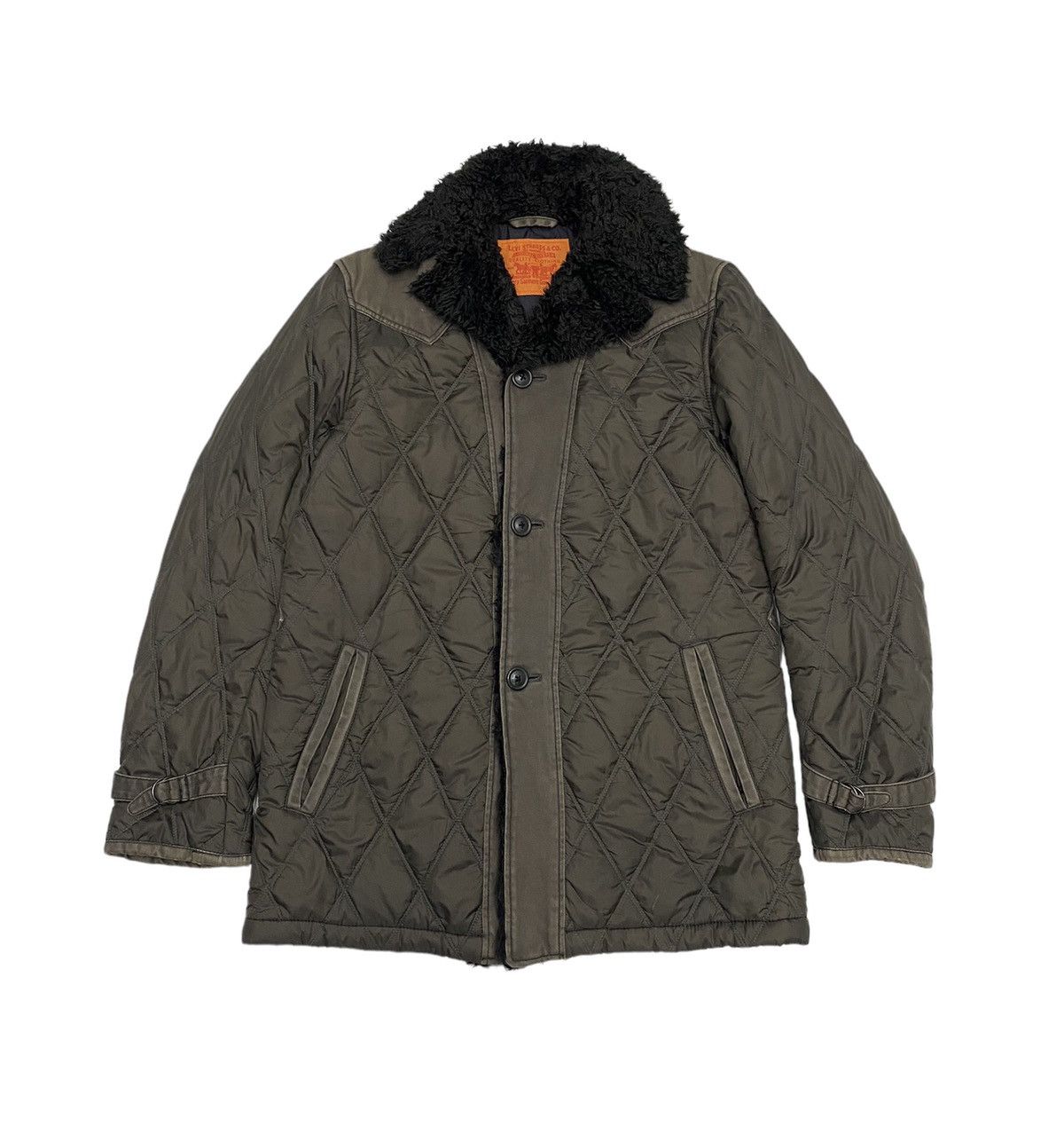 Levi's × Levi's Vintage Clothing LEVIS STRAUSS CO QUILTED PUFFER SHERPA COLLAR COAT Size US M / EU 48-50 / 2 - 1 Thumbnail
