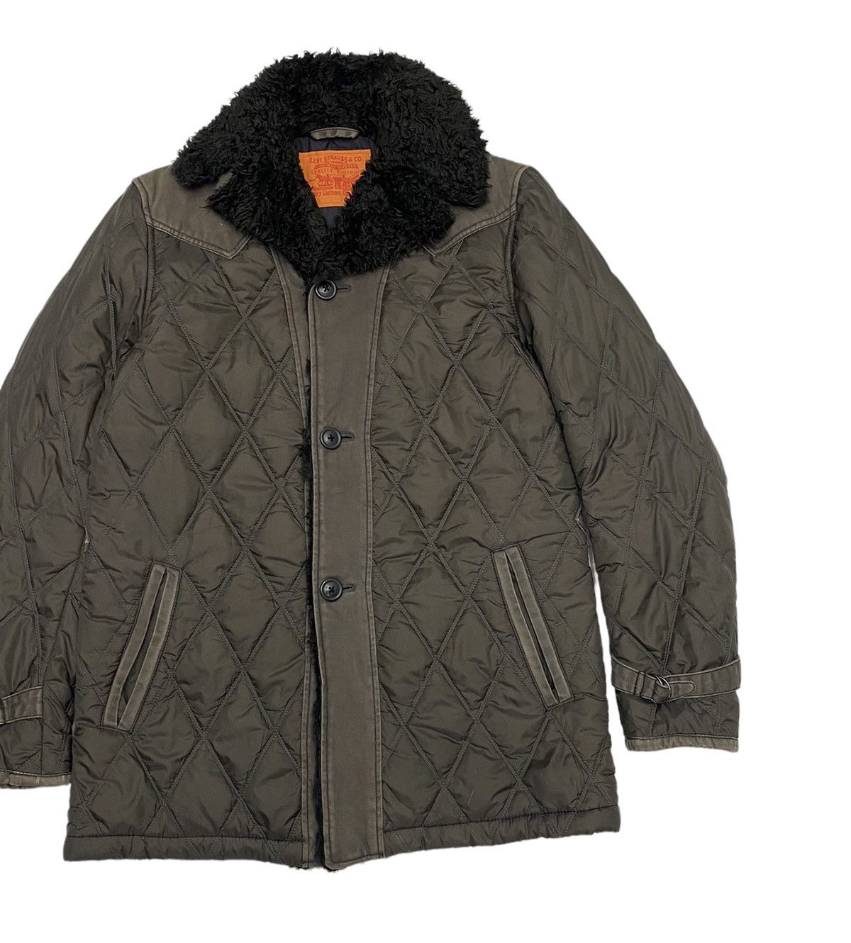 Levi's × Levi's Vintage Clothing LEVIS STRAUSS CO QUILTED PUFFER SHERPA COLLAR COAT Size US M / EU 48-50 / 2 - 6 Thumbnail
