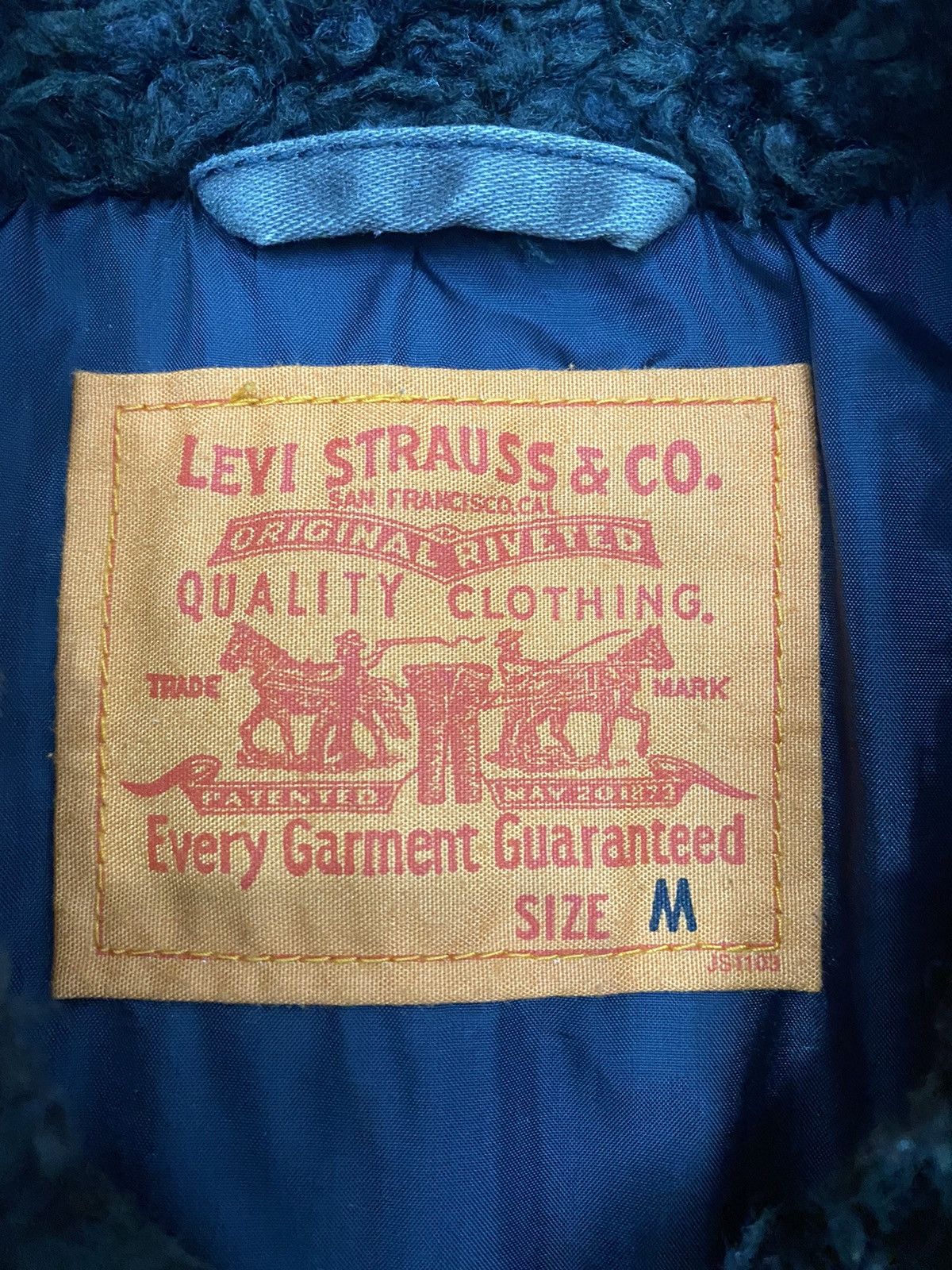 Levi's × Levi's Vintage Clothing LEVIS STRAUSS CO QUILTED PUFFER SHERPA COLLAR COAT Size US M / EU 48-50 / 2 - 10 Thumbnail