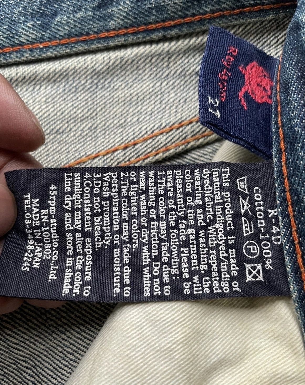 45rpm × Japanese Brand × Vintage Vintage 45rpm Studio Redline Rework Denim Size US 28 / EU 44 - 17 Thumbnail