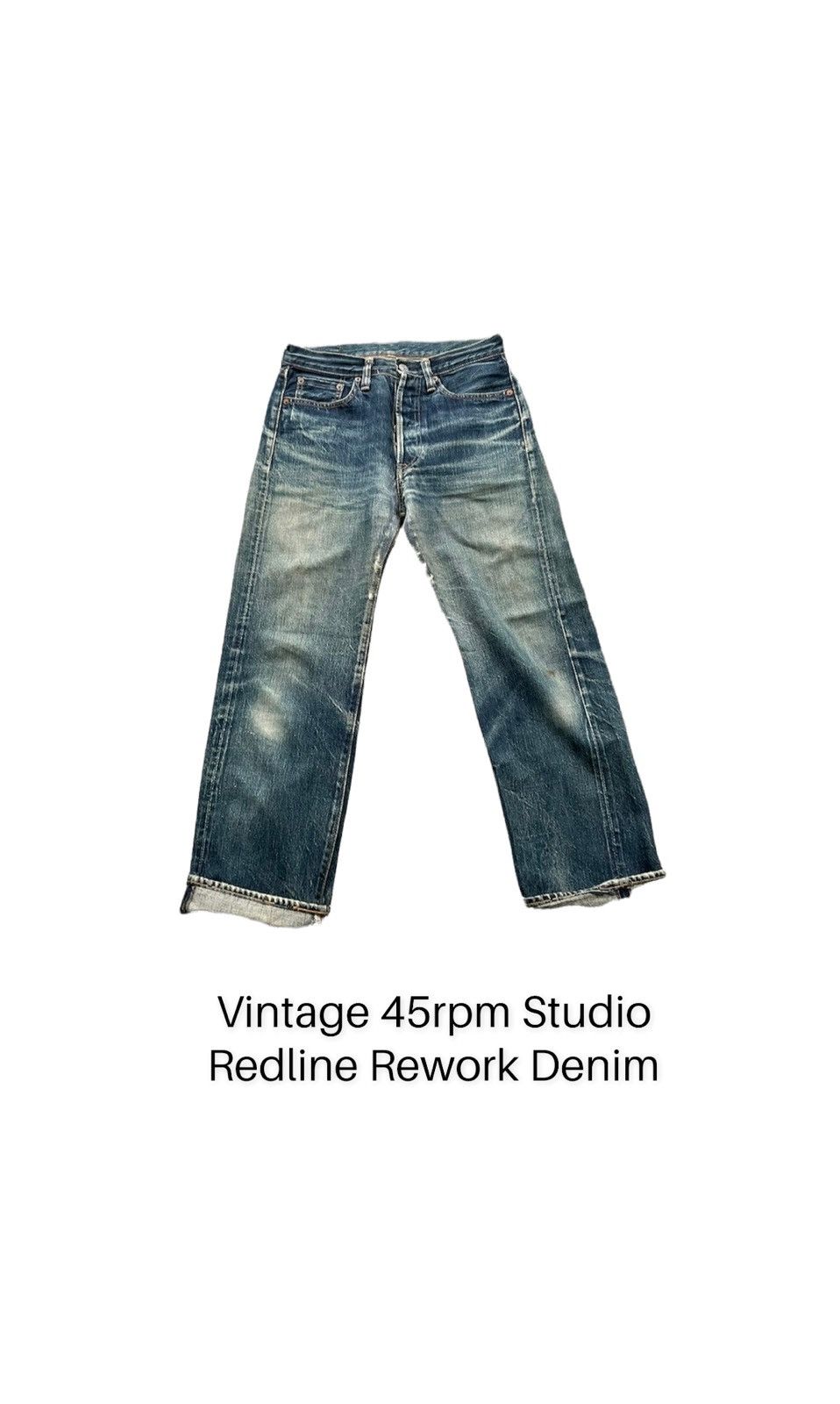 45rpm × Japanese Brand × Vintage Vintage 45rpm Studio Redline Rework Denim Size US 28 / EU 44 - 1 Thumbnail