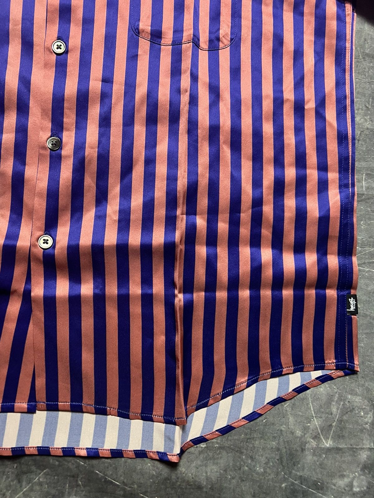 Stussy Stussy Silk Striped Button Up Shirt Size US S / EU 44-46 / 1 - 5 Thumbnail