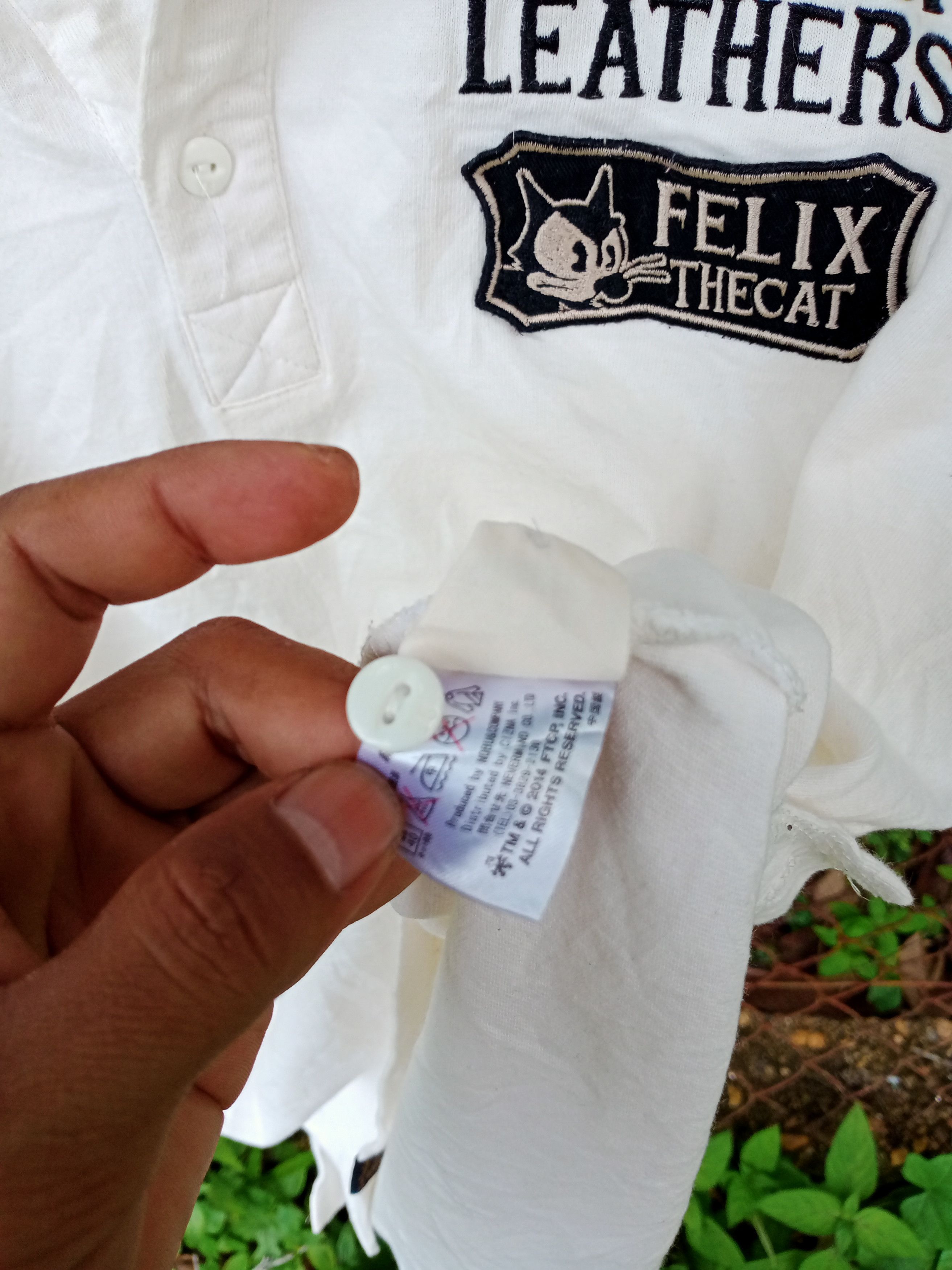 Vanson Leathers Vintage Vanson Leathers Felix The Cat Polo Shirt Size US L / EU 52-54 / 3 - 9 Thumbnail