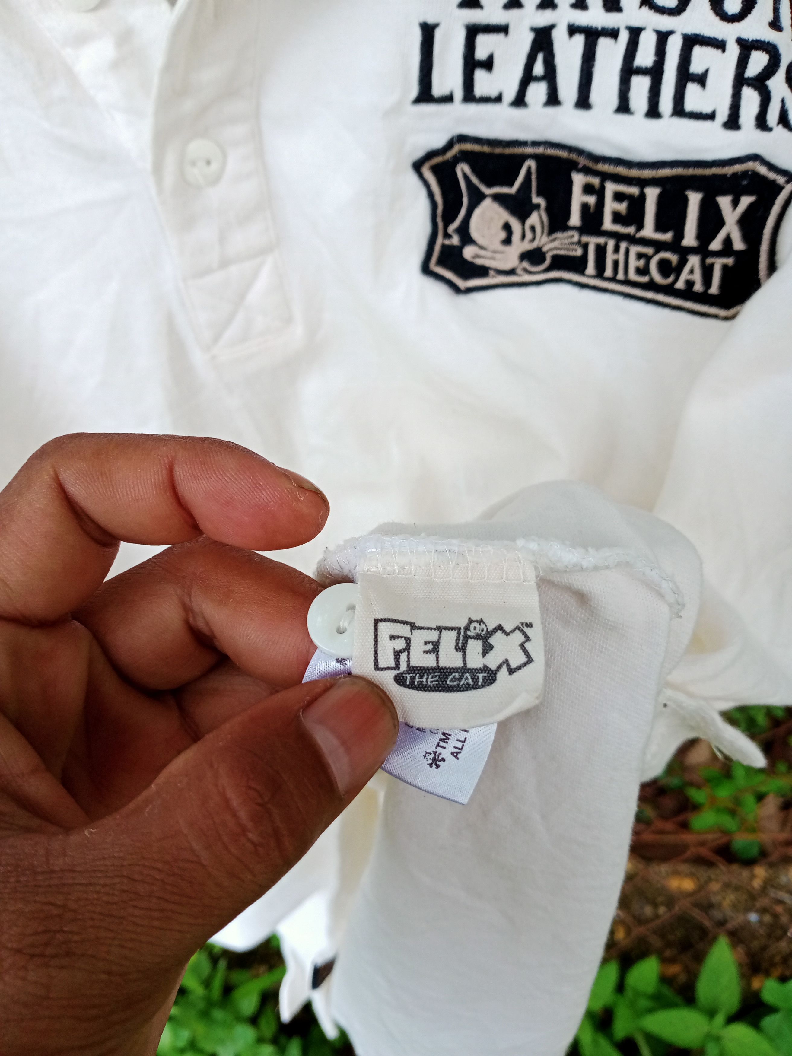 Vanson Leathers Vintage Vanson Leathers Felix The Cat Polo Shirt Size US L / EU 52-54 / 3 - 8 Thumbnail