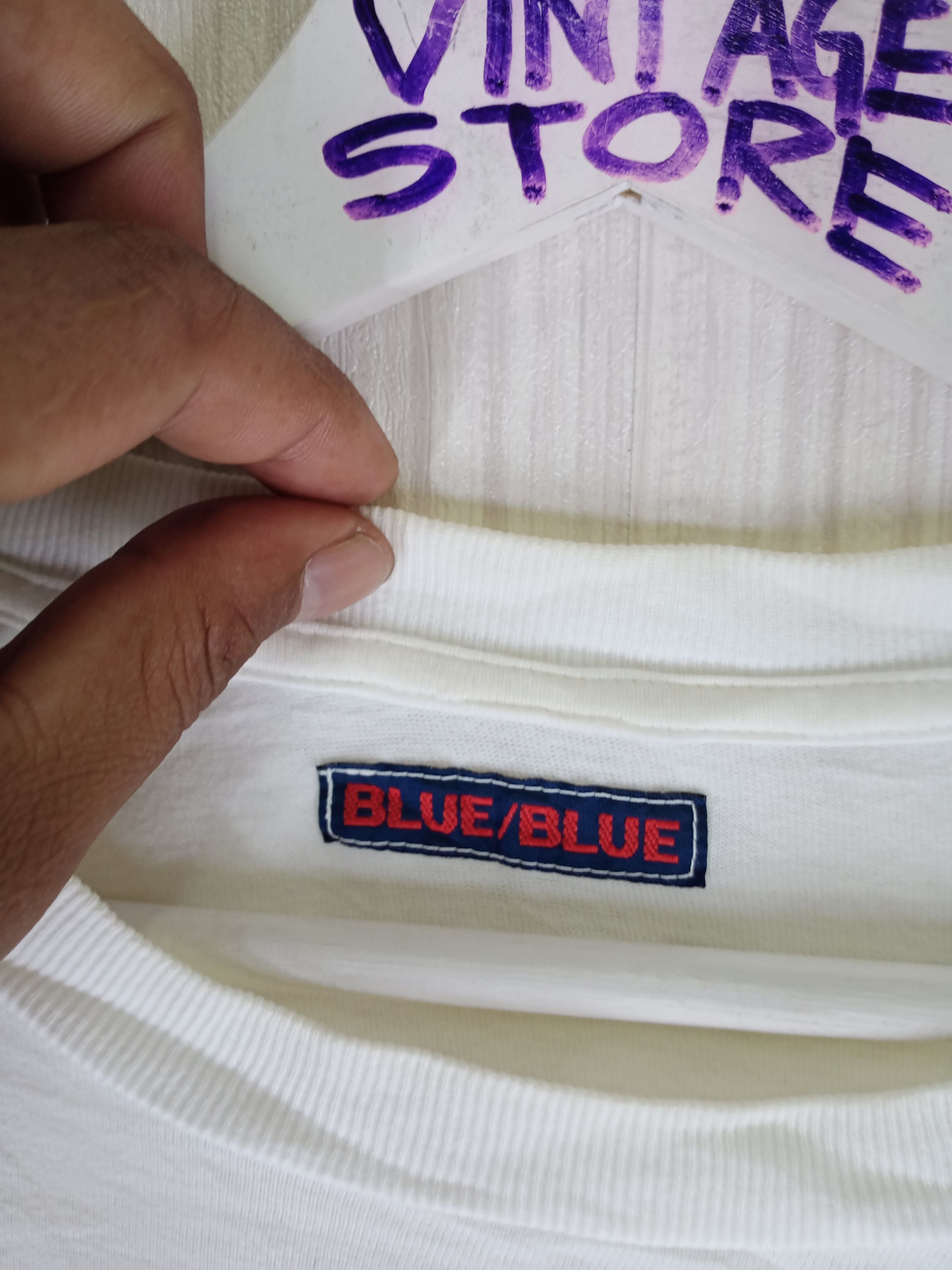 Blue Blue Japan Vintage 90s BLUE BLUE ANCHOR tshirt Size US XL / EU 56 / 4 - 3 Thumbnail